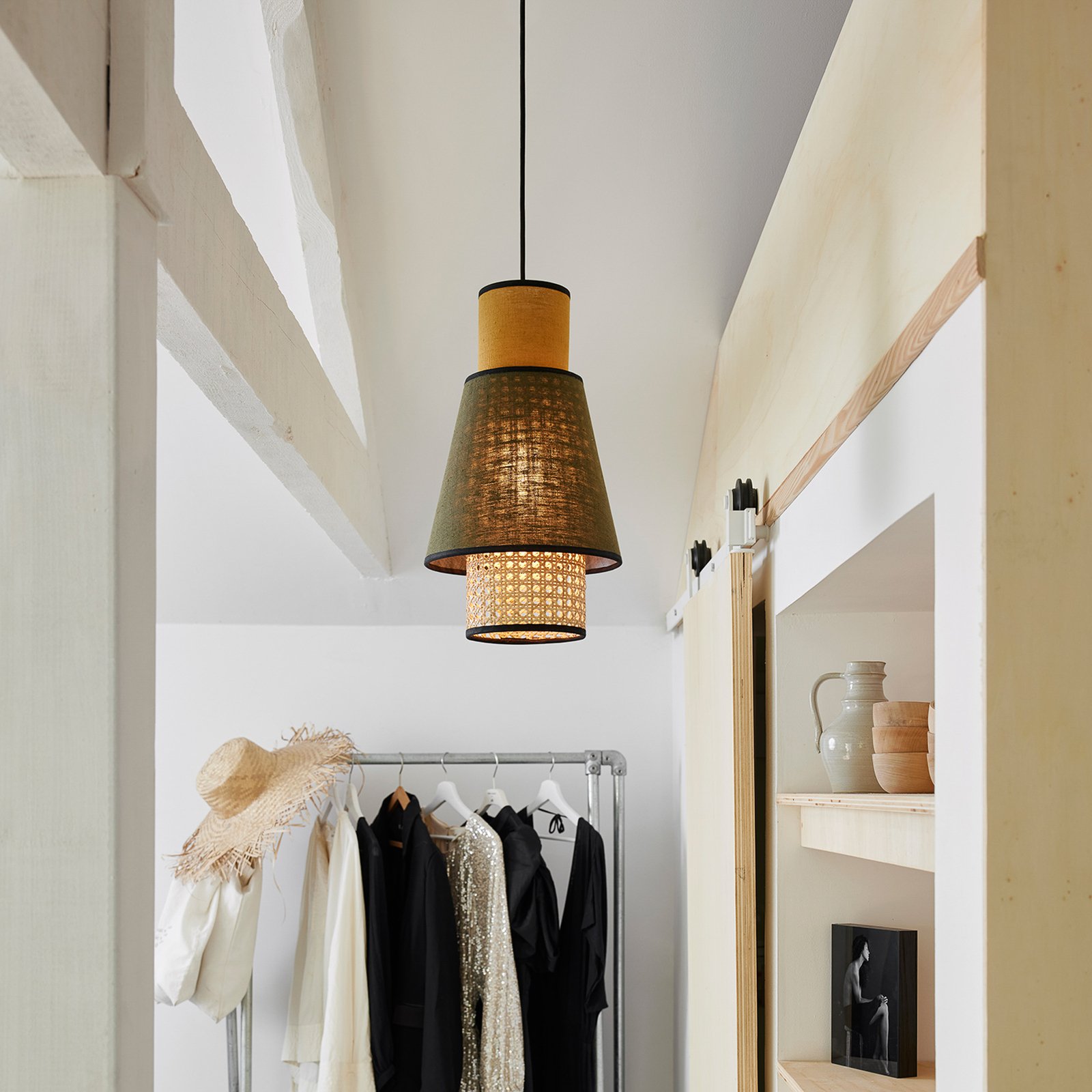 Singapour XS Hängeleuchte khaki/curry - MARKET SET Singapour XS Hängeleuchte khaki/curry - MARKET SET