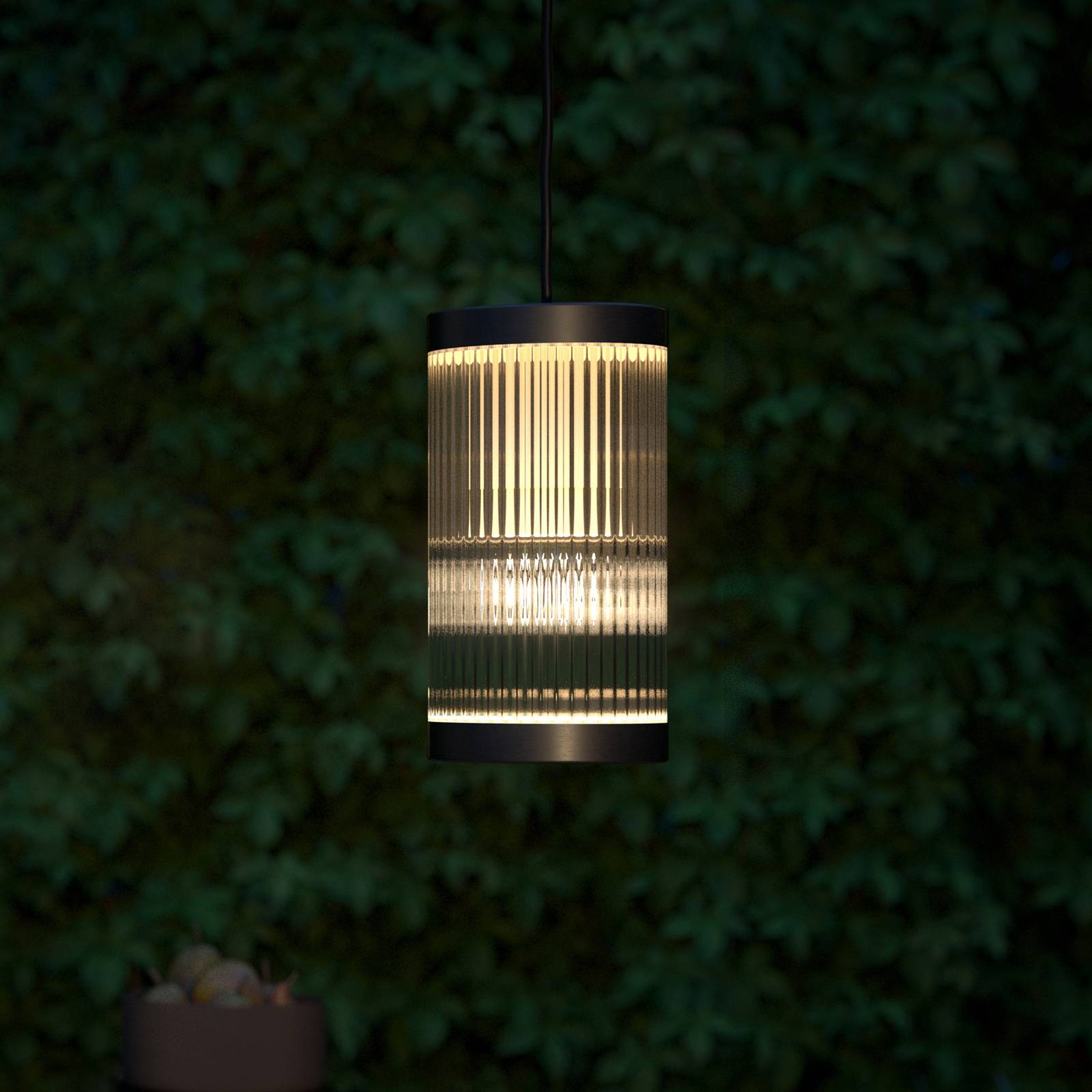 Photos - Chandelier / Lamp Nordlux Coupar outdoor hanging light, Ø 13 cm, black 