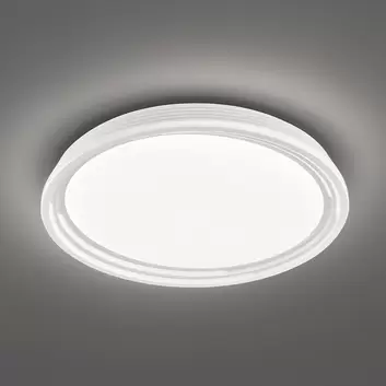 LED-Deckenleuchte Jaso, dimmbar, Ø 40 cm, silber