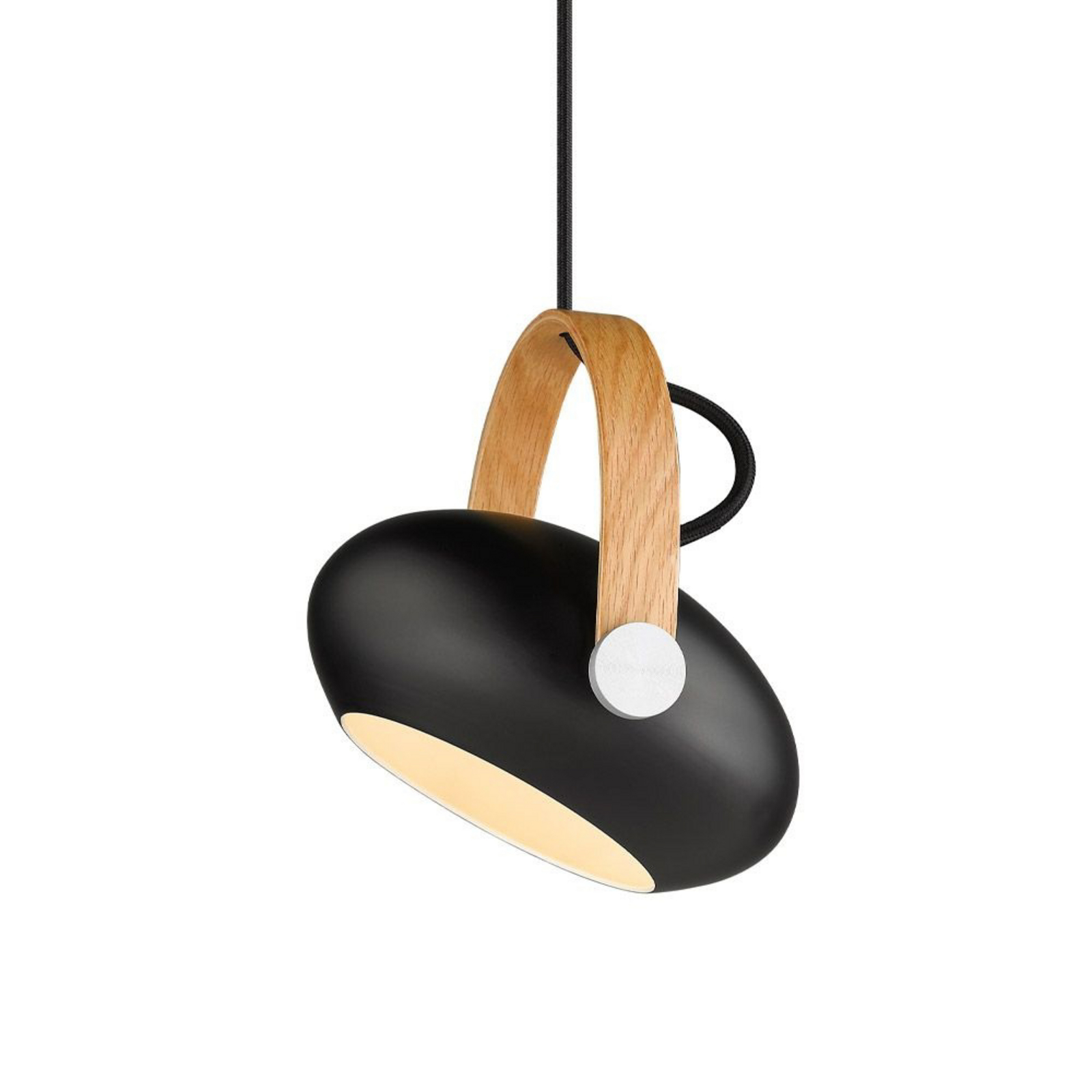 D.C Candeeiro Suspenso Ø18 Black/Oak - Halo Design