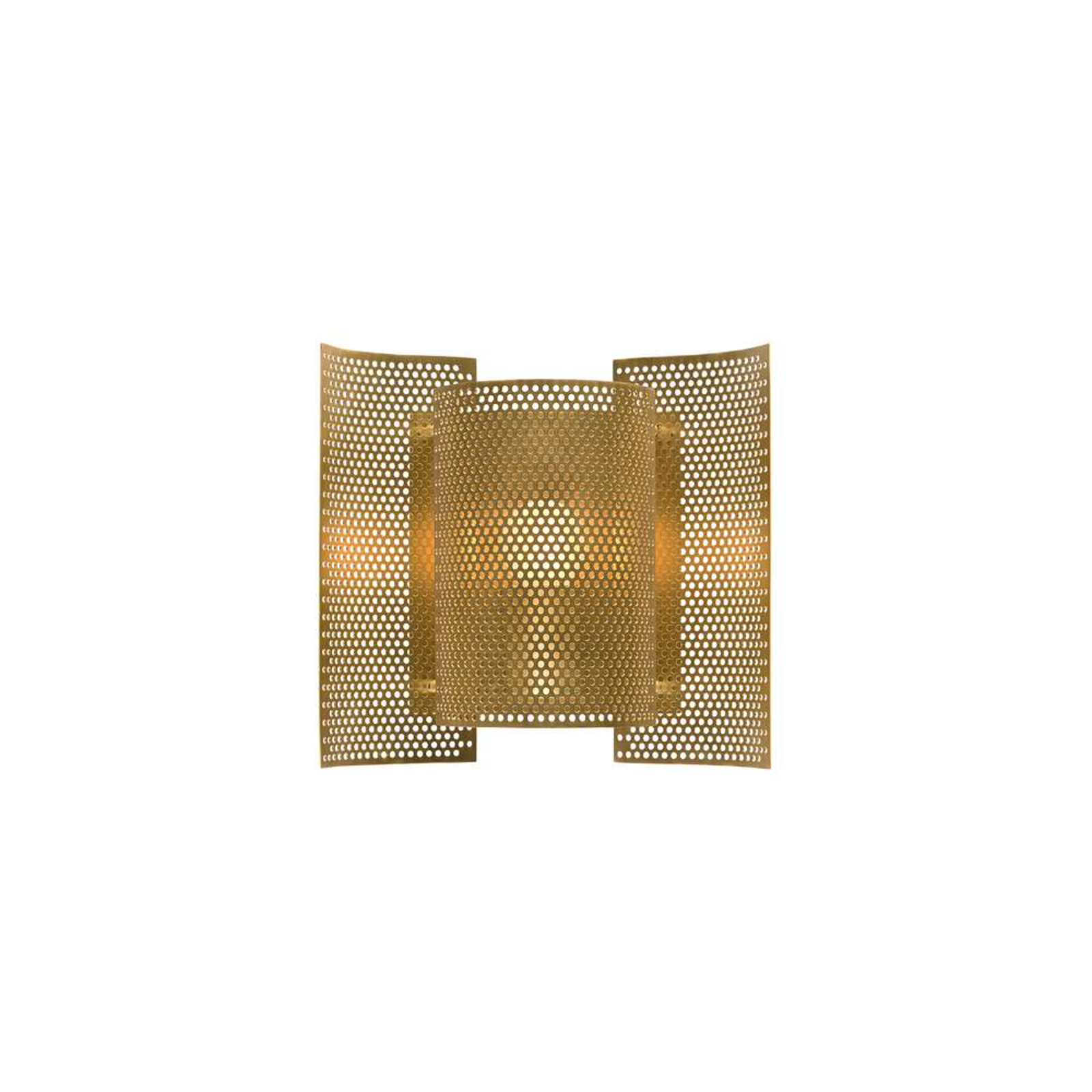 Butterfly Perforated Vägglampa Brass - Northern