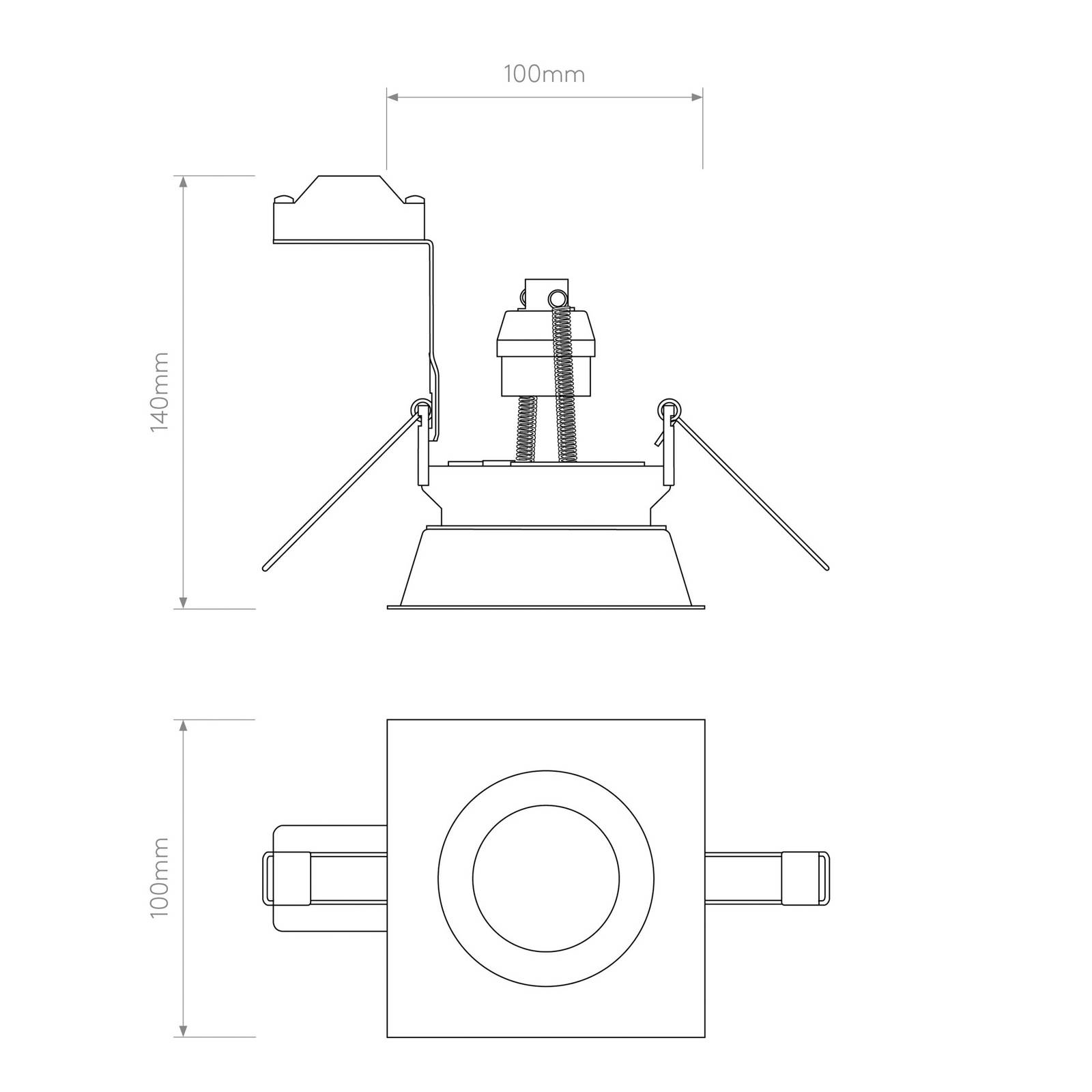 Astro Minima Square Adjustable oprawa biała