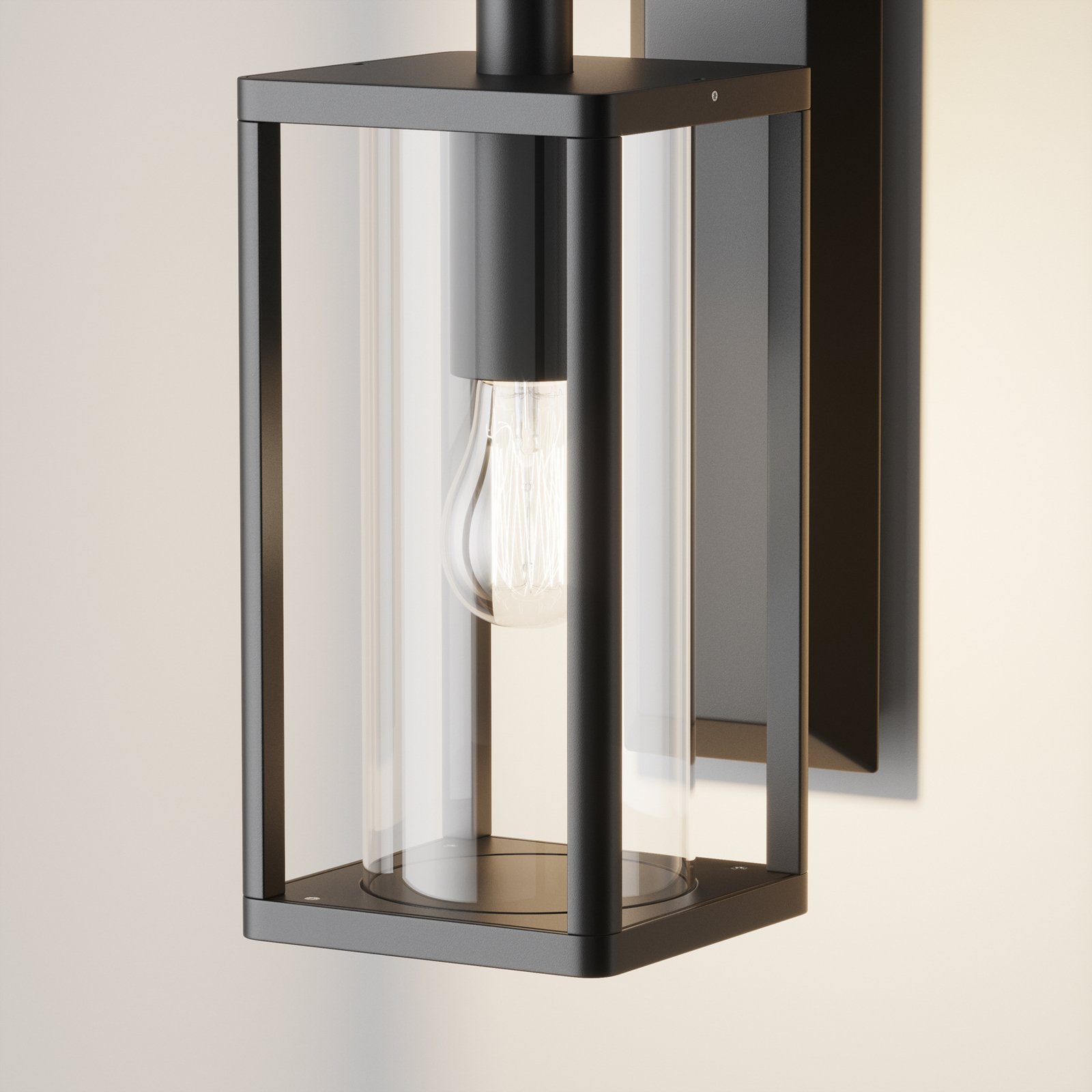 Maytoni Φωτιστικό τοίχου Cell, γραφίτη, αλουμίνιο, ύψος 20 cm, IP65