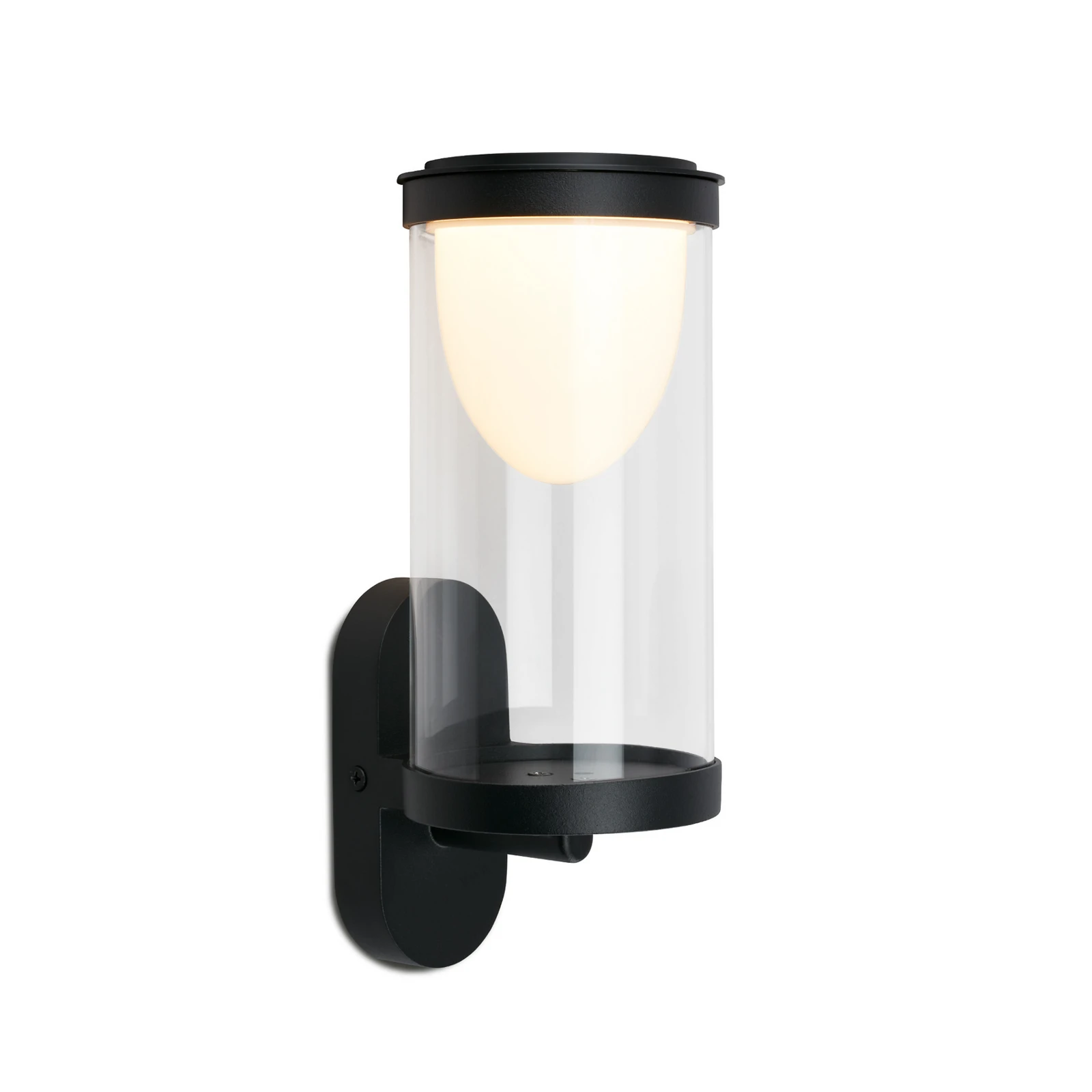 Ladattava LED-ulkoseinävalaisin 3930015, musta, kosketushimmennin