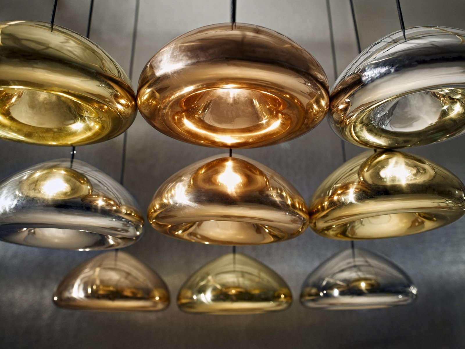 Void LED Lustră Pendul Brass - Tom Dixon