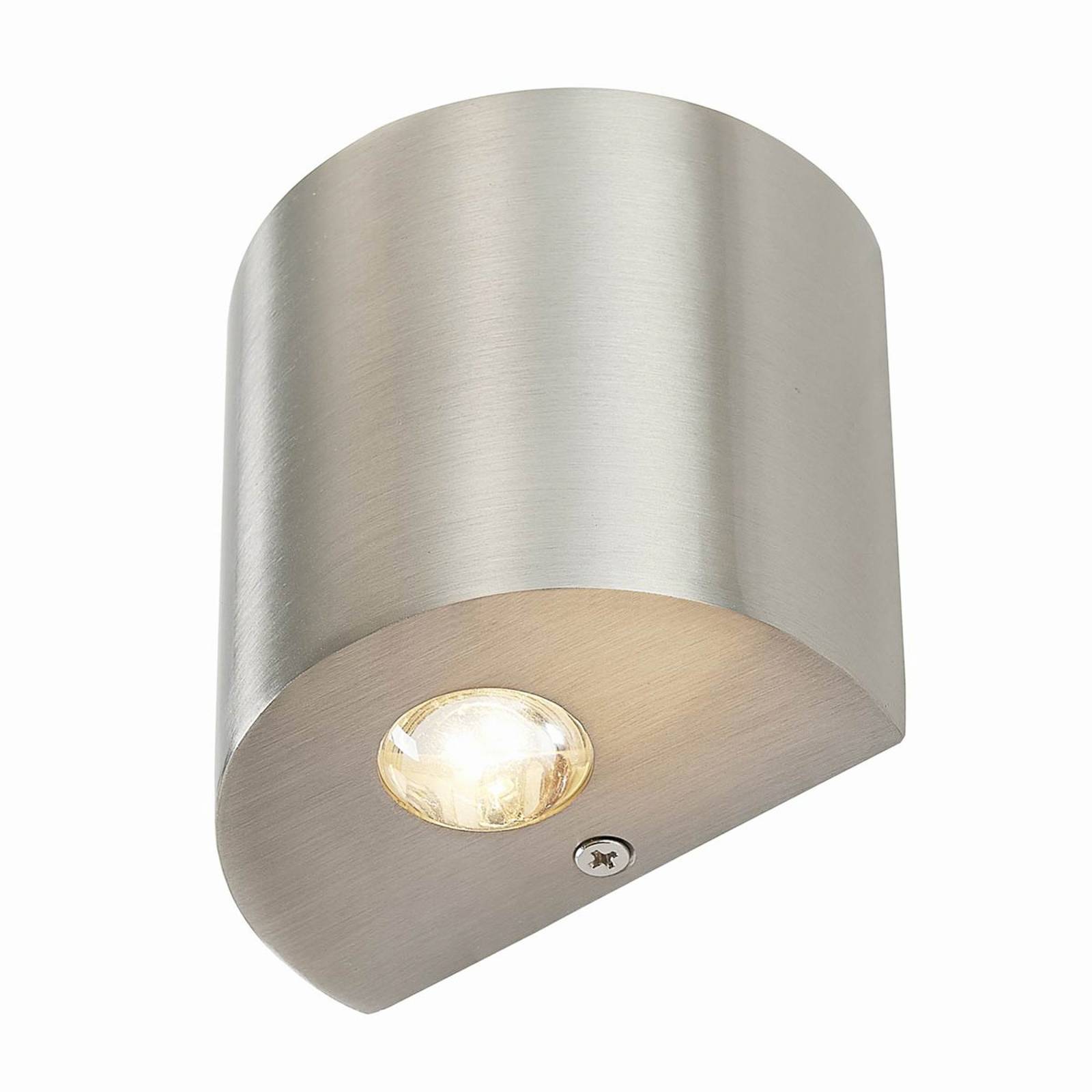 Applique LED en demi-sphère Lareen nickel satiné