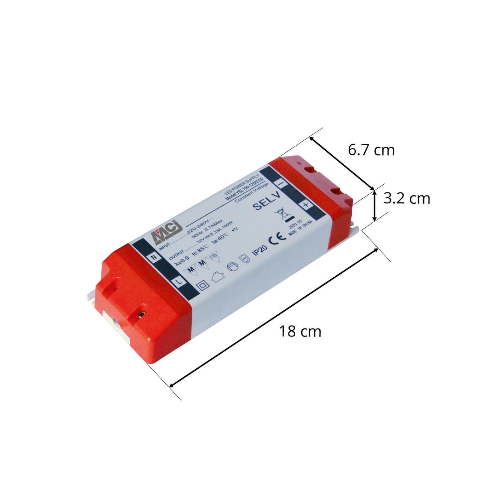 LED захранващ блок ZY-LED 100W20/E