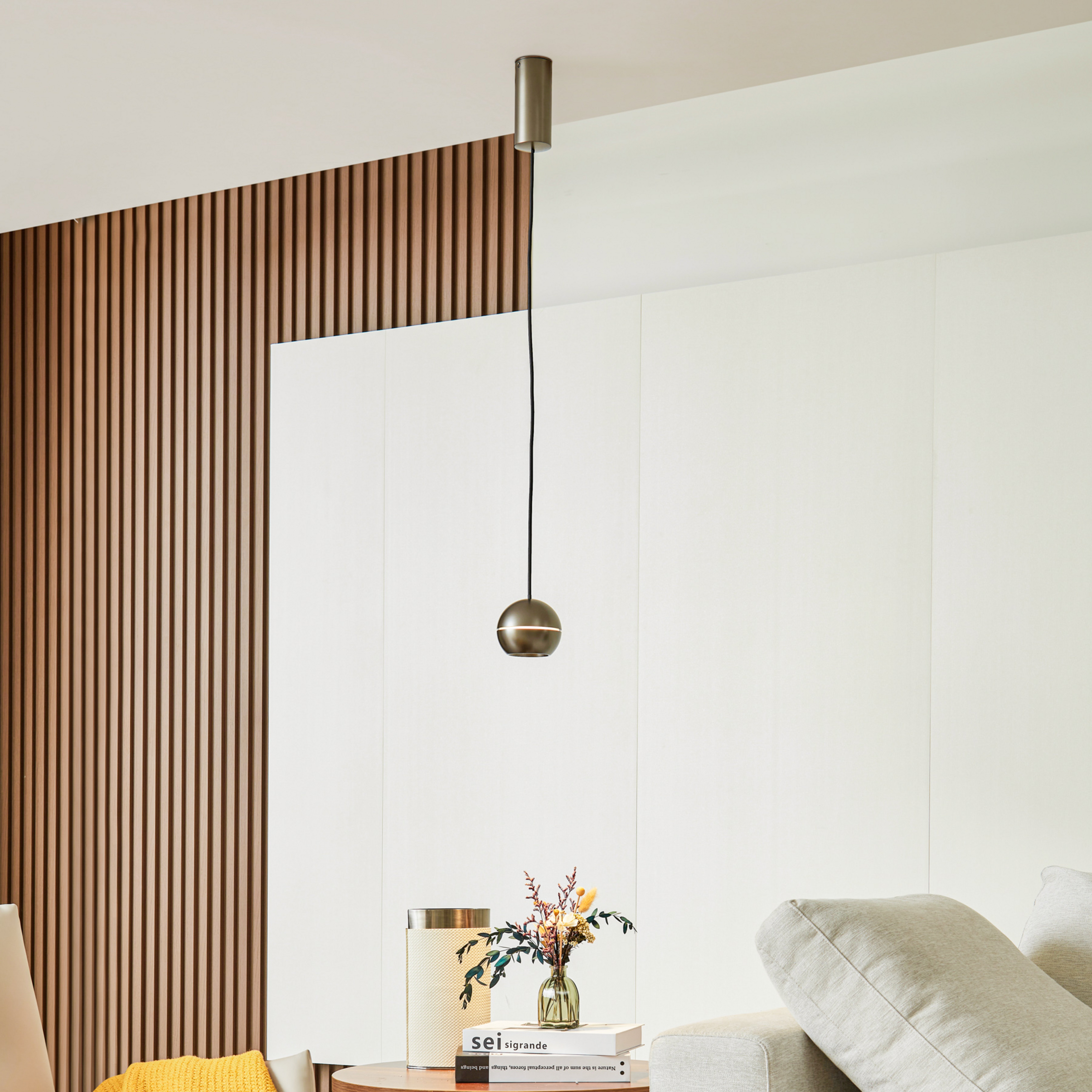 Lampa wisząca Lucande LED Plarion, kolor nikiel, aluminium, Ø 9 cm