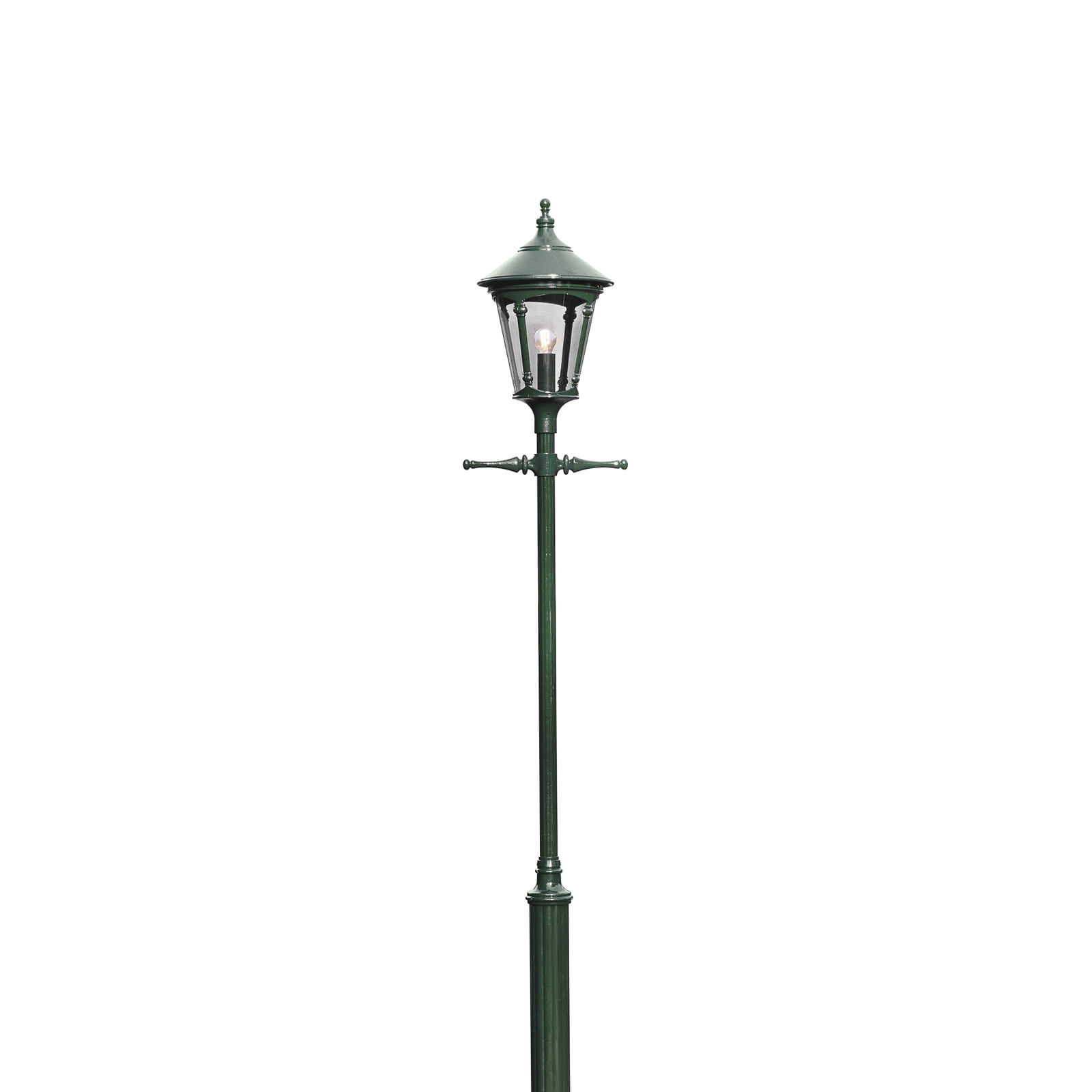 Virgo lantaarnpaal, 1-lamp, donkergroen