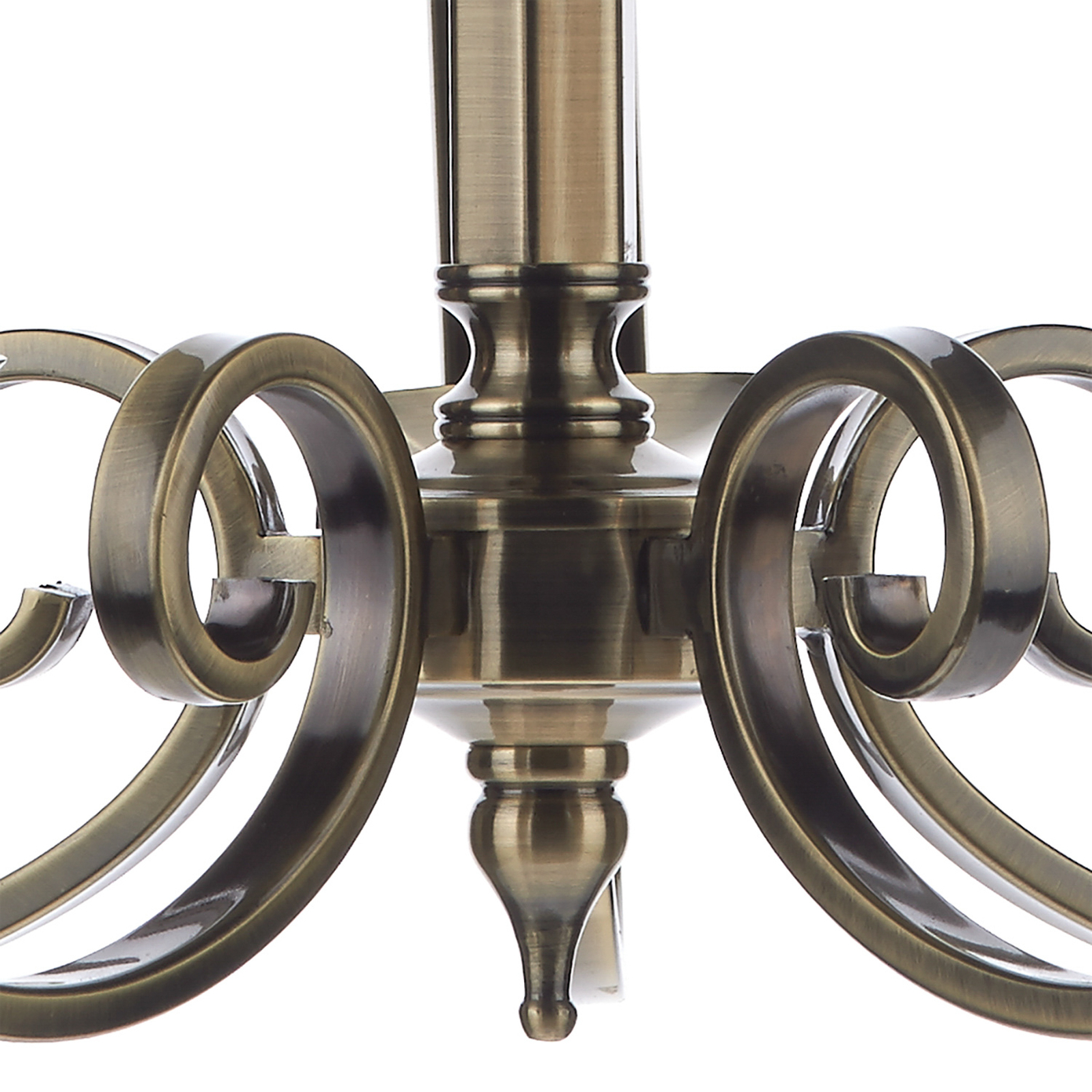 Murray chandelier in antique brass, 5-bulb