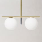 Hanglamp Jugen, goud, 2-lamps