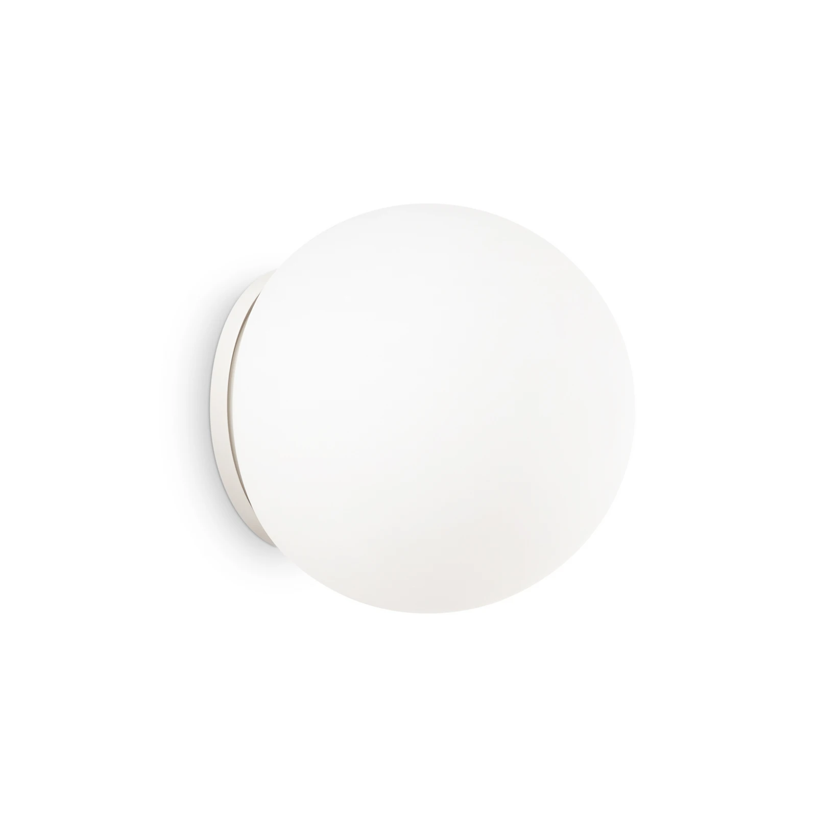 Ideal Lux wandlamp Mapa, Ø 30 cm, E27, wit, glas, bol
