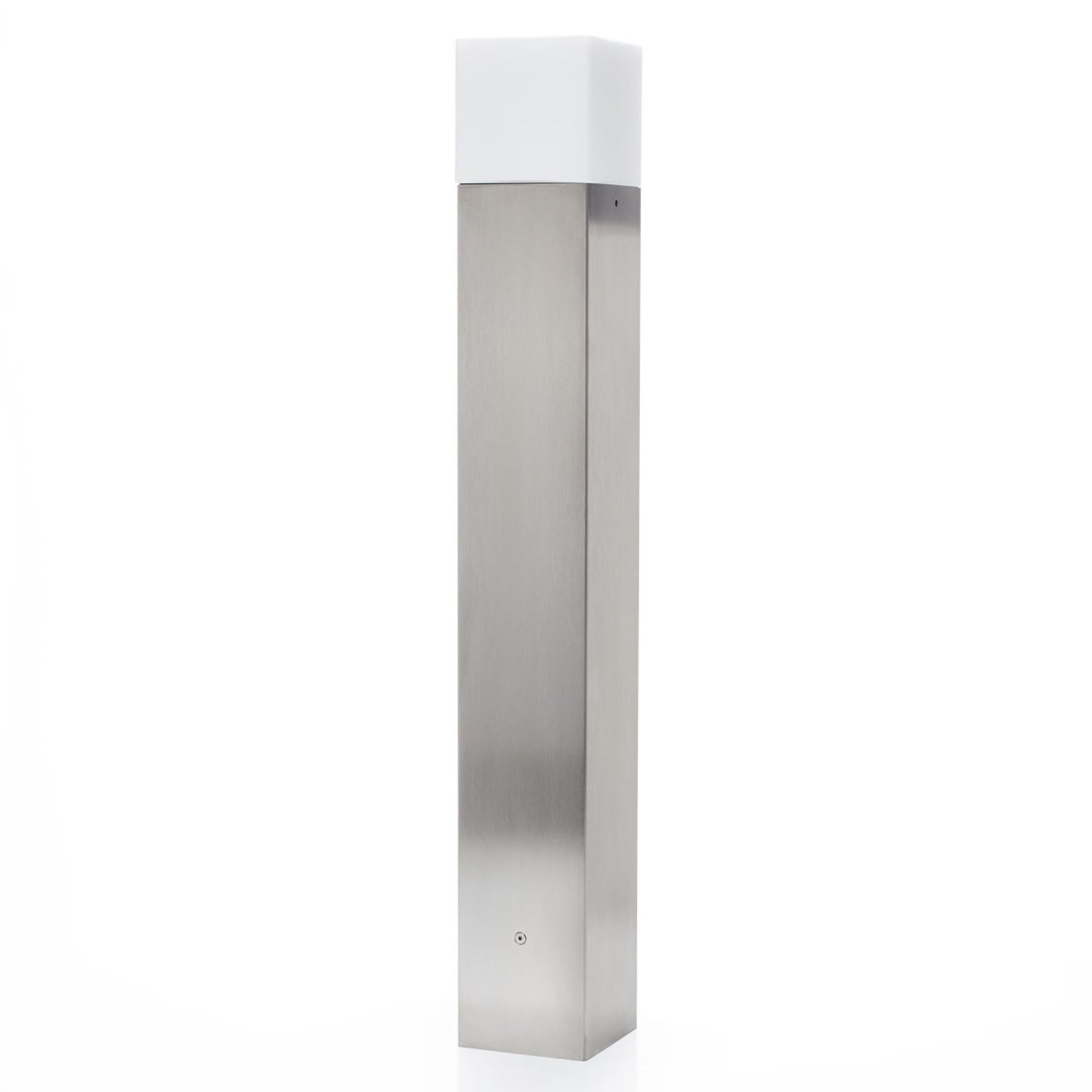 Linus stainless steel path light with opal glass