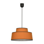 Lampa za vješanje Mallorca, karamela, Ø 38 cm, pamuk - Corep SAS