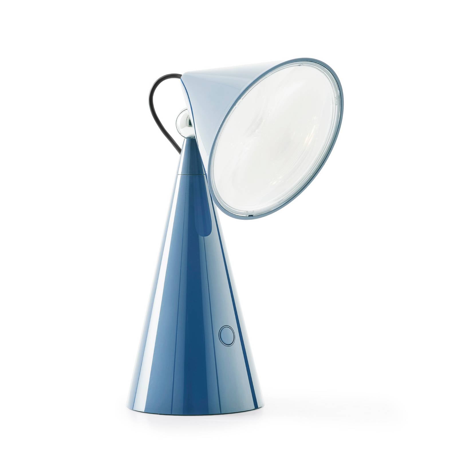 Tom Dixon LED-Akku-Tischlampe POSE, hellblau Höhe 25 cm IP20