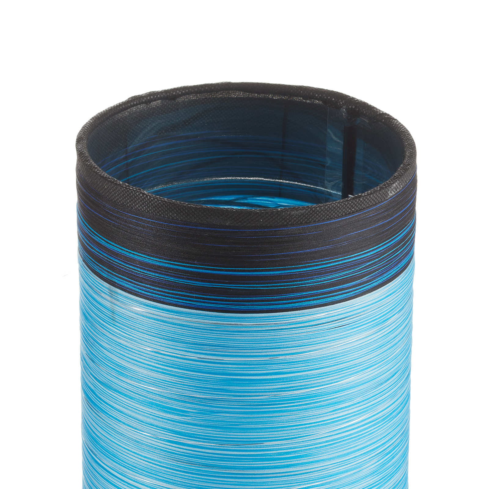 Julie table lamp wrapped in threads, blue