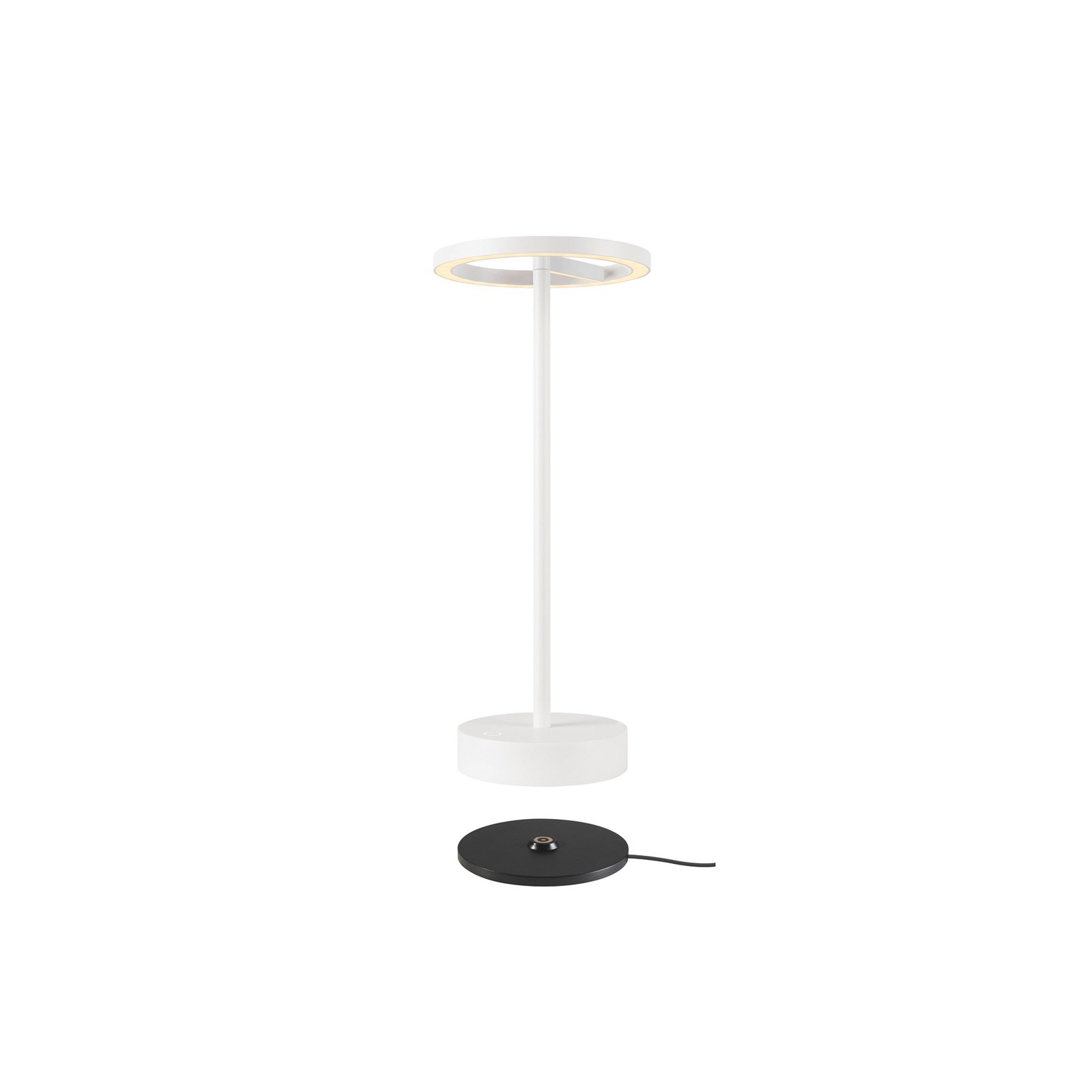 SLV LED oplaadbare lamp Vinolina One, wit, 2.700 K, hoogte 33 cm