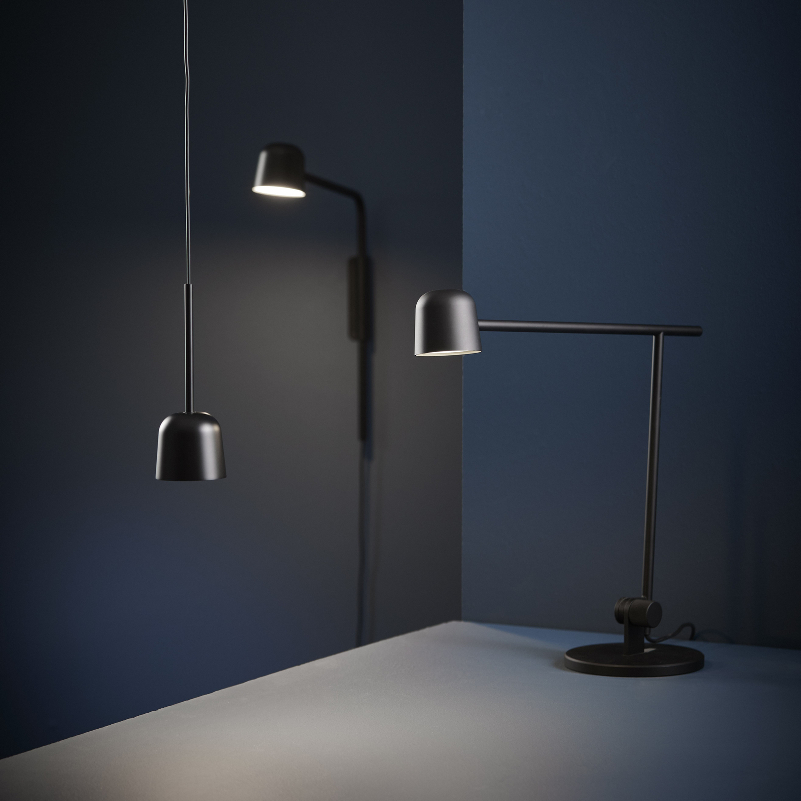 Satellite Applique Murale Matt Black - Frandsen