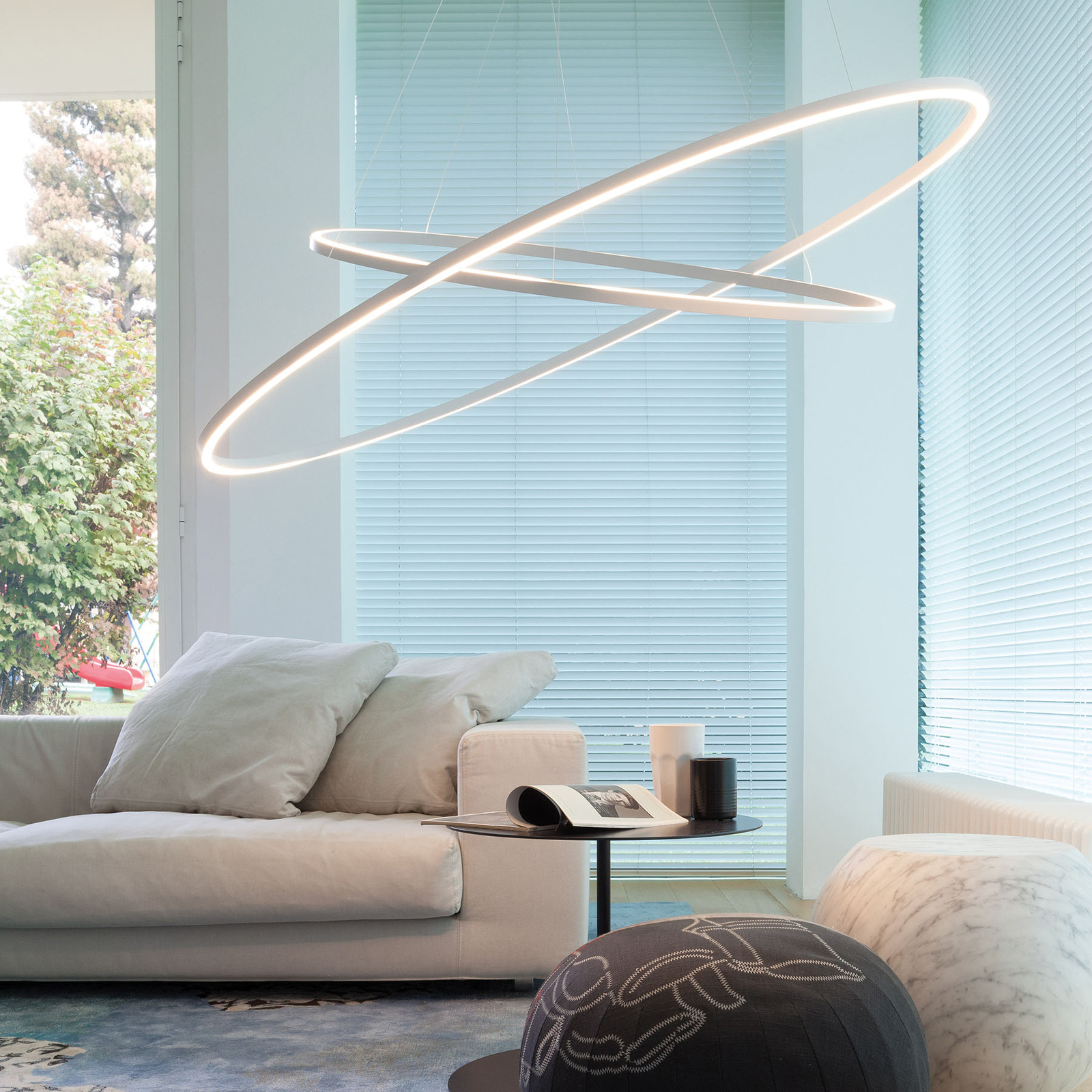 Nemo Ellisse Double LED-Hängeleuchte 2.700K