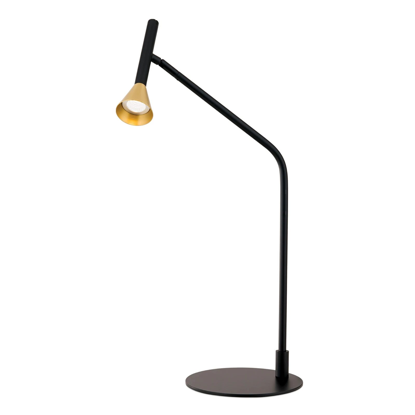 LED-pöytävalaisin Odeon, musta, kääntyvä