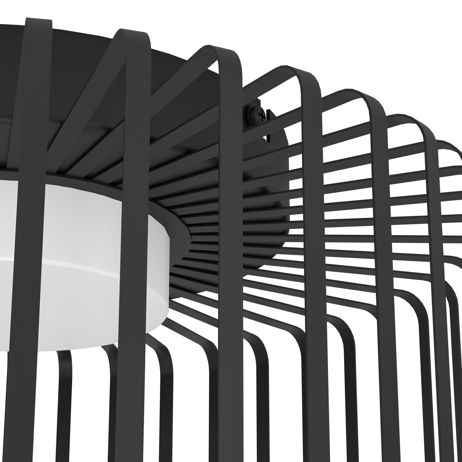 EGLO connect Plafonnier LED Ginestrone-Z, noir, aluminium