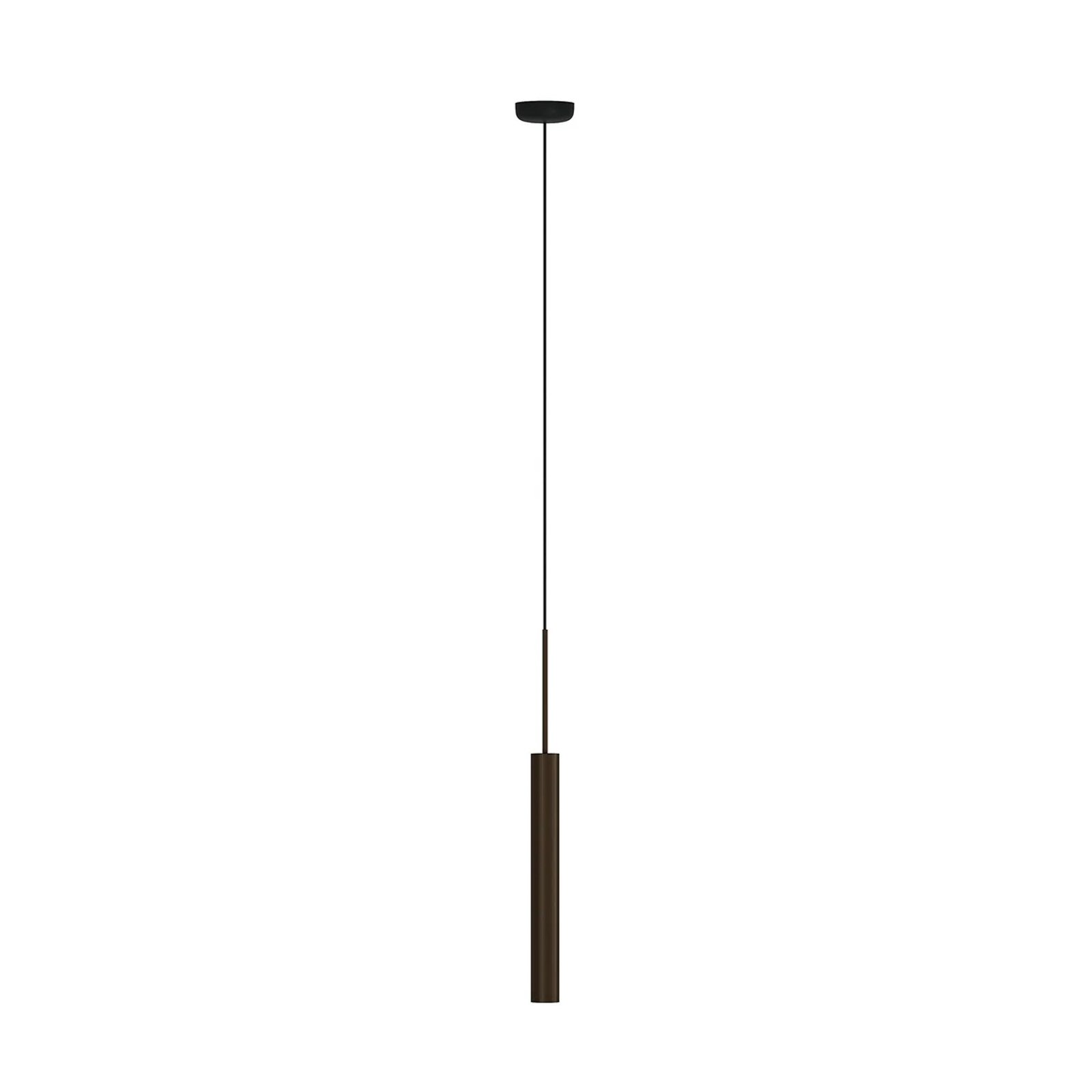 Audo hanglamp Tubulaire, 48 cm, bronskleurig, aluminium