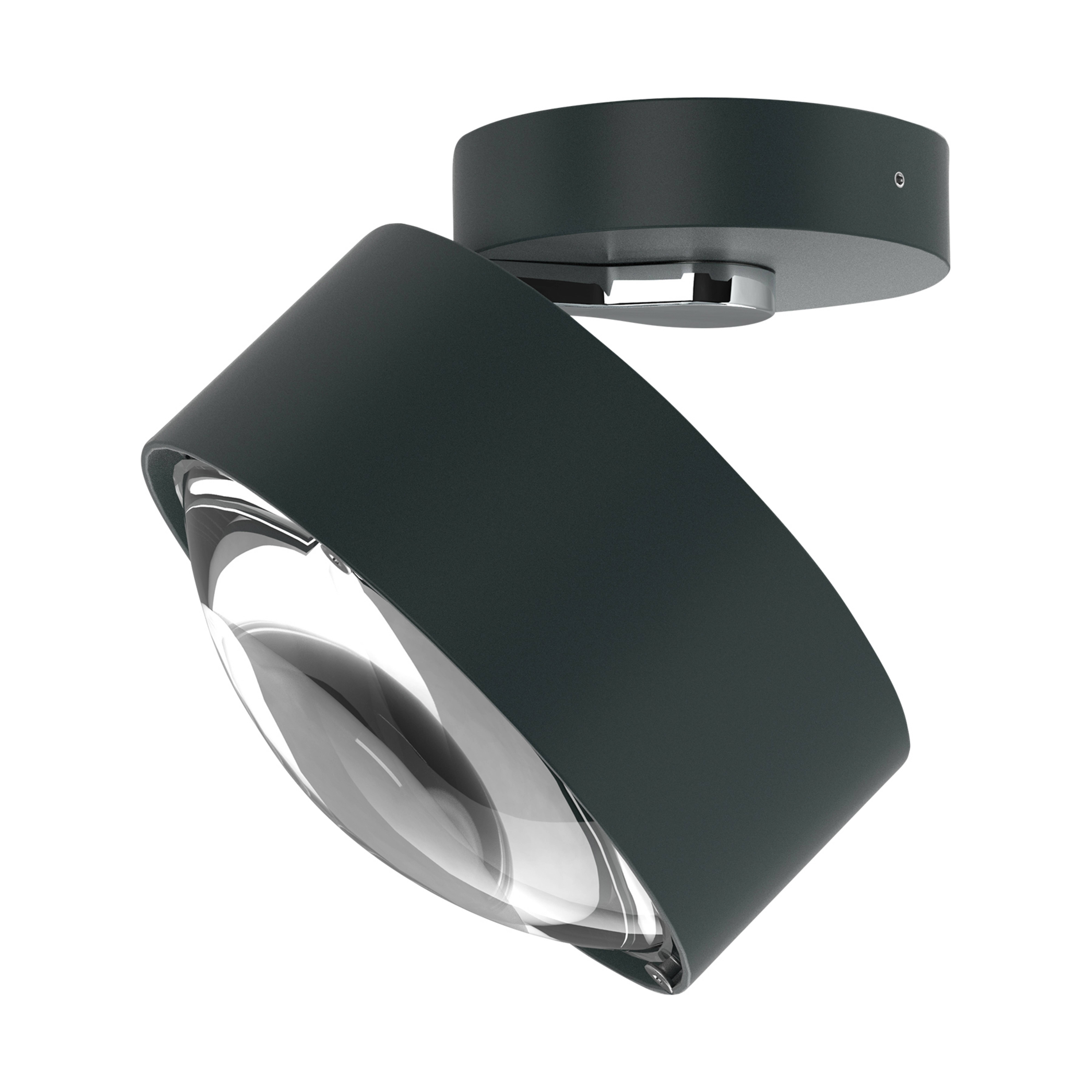 Foco LED Puk Maxx Move, lente transparente, antracita mate