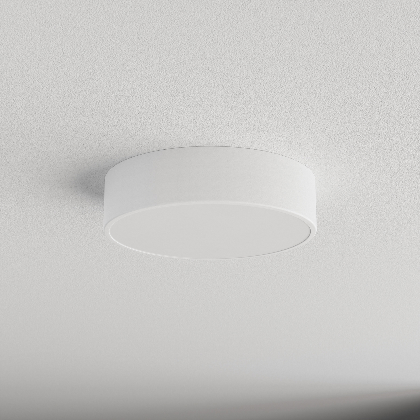 Deckenlampe Cleo 300, weiß, Sensor, IP54, Ø 30 cm, Metall
