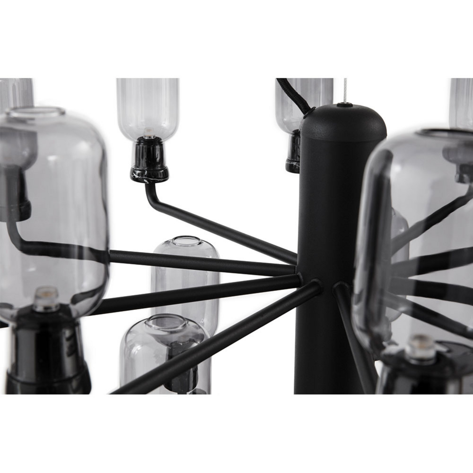 Amp Candelabru Small Smoke/Black - Normann Copenhagen