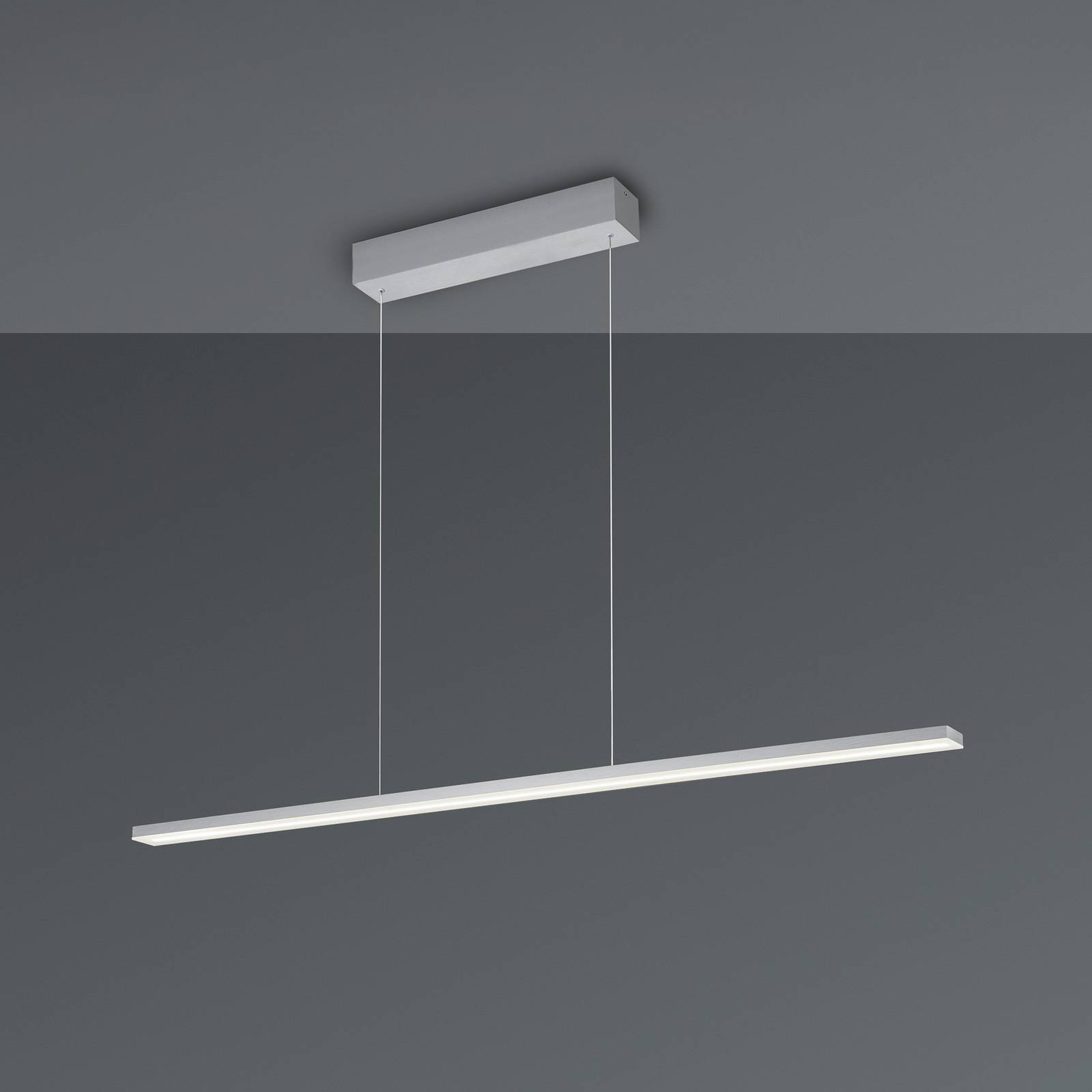 Bopp LED-Hängelampe Baseline 2.0, aluminium, Länge 119 cm günstig online kaufen