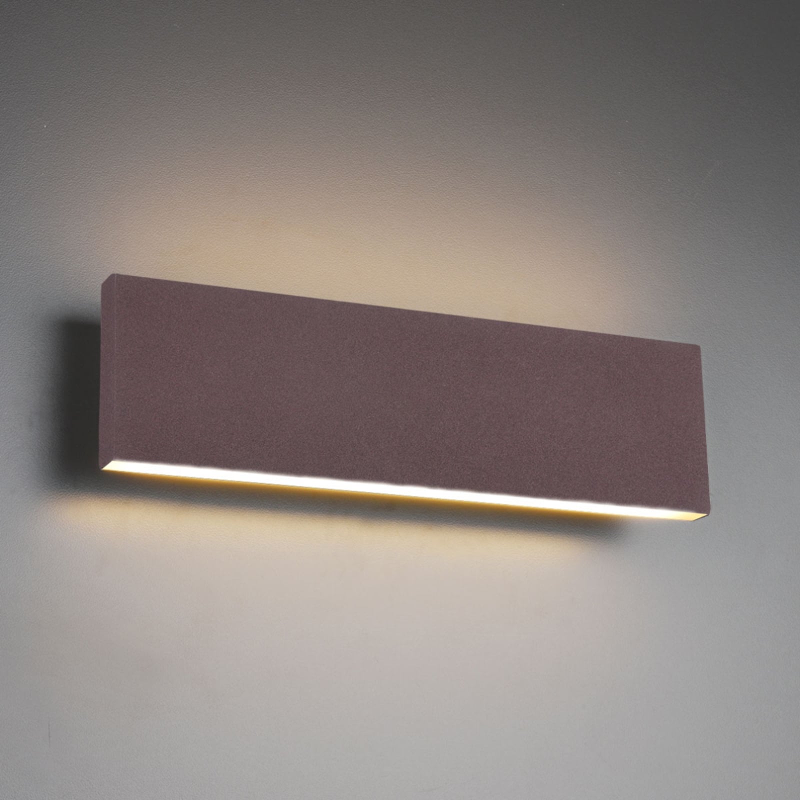 Trio Lighting Concha LED wall light 28 cm, rust, for Living / Dining Room, metal, acrylic, 6 W, energy efficiency: A+, W: 28 cm, H: 8 cm