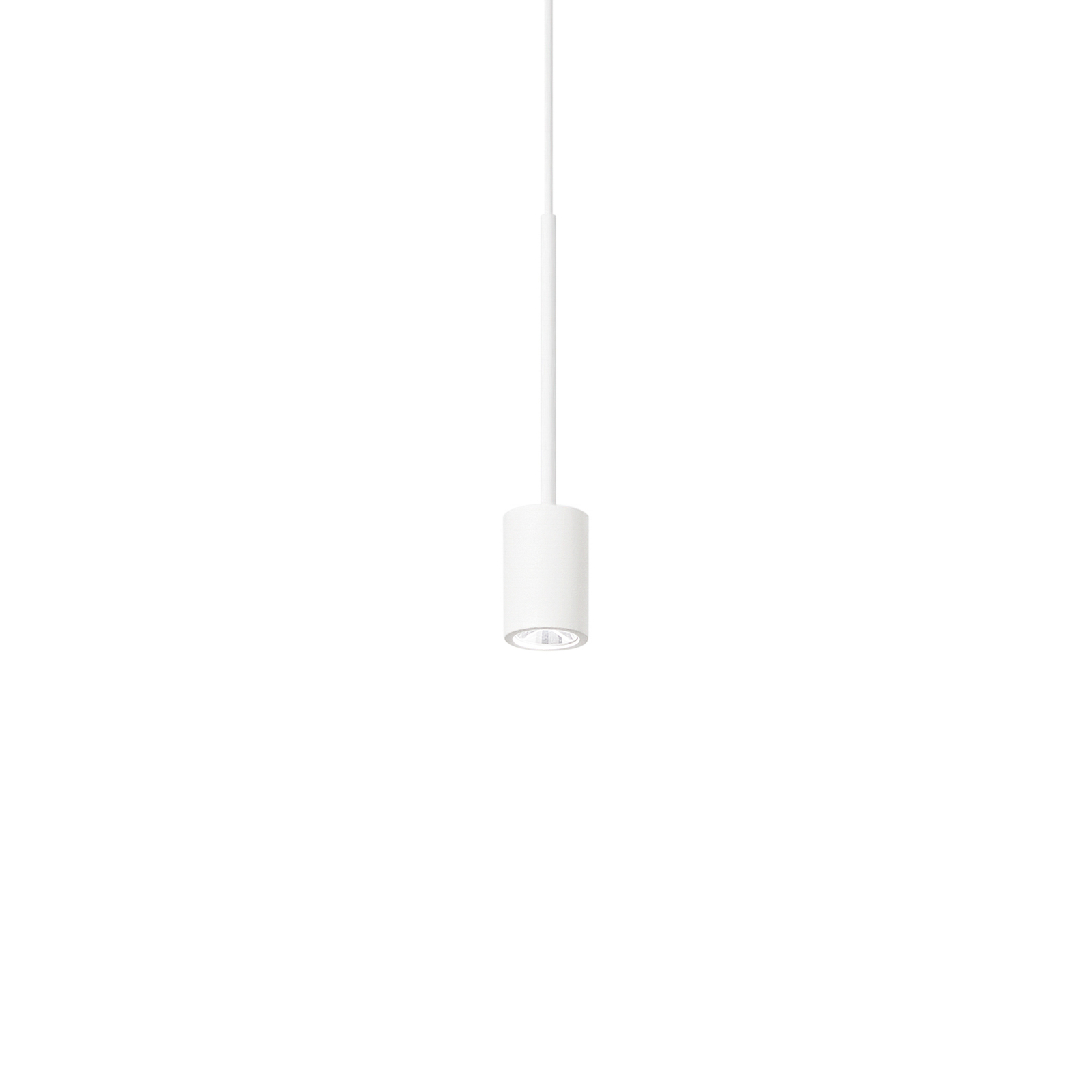 Ideal Lux Archimede Cilindro LED-riippuvalaisin, valkoinen, metallia