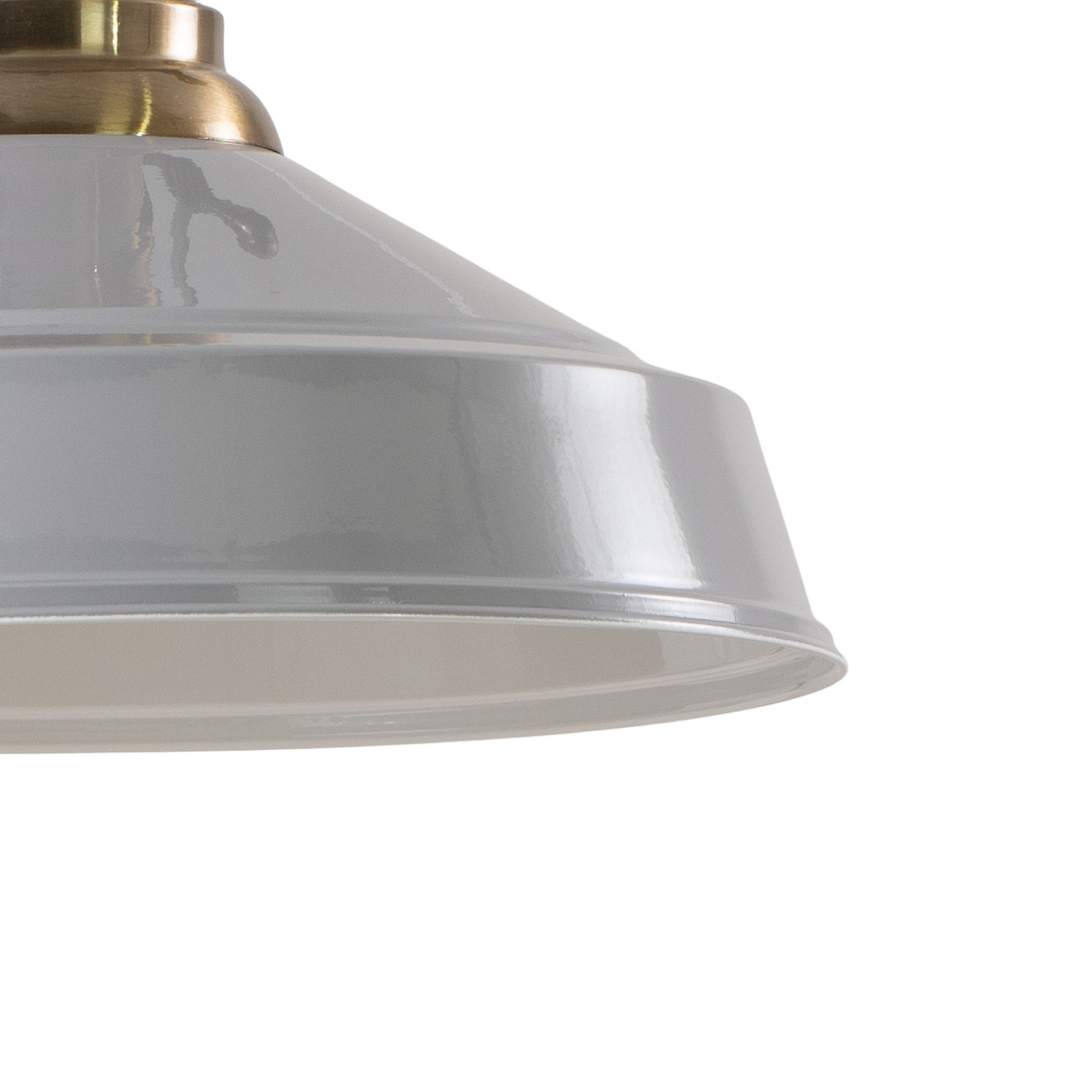 Hängeleuchte Augusta, grau, Ø 40 cm, Metall