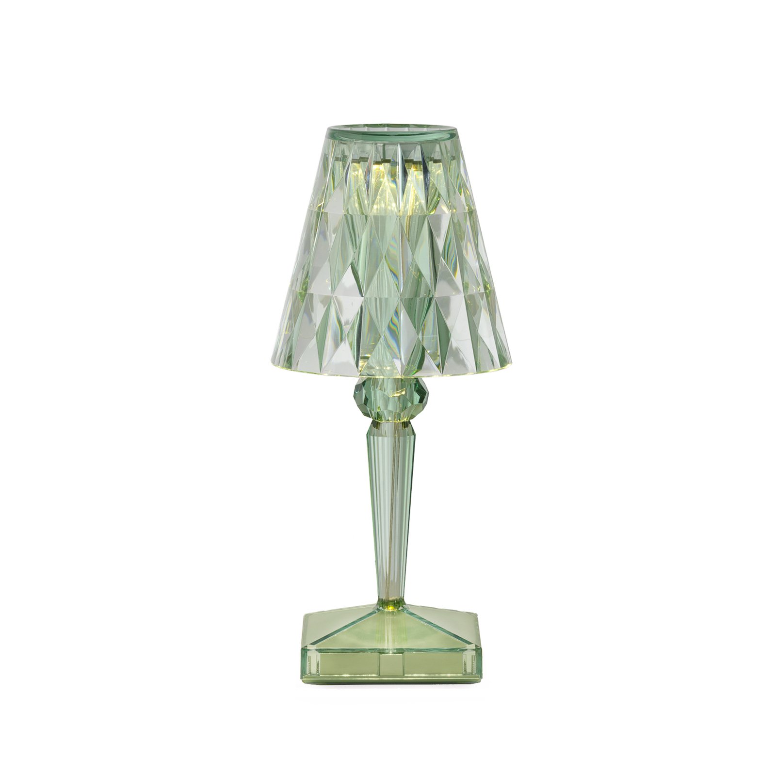 Kartell LED table lamp Battery, mint green, IP54