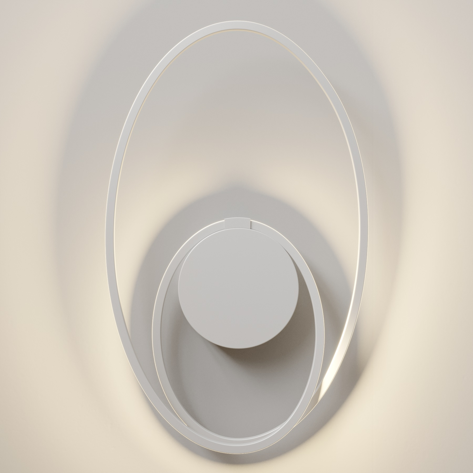 Lindby Xenias plafonnier LED, blanc, 49 x 30 cm