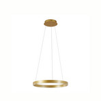 Yonam LED hanglamp, Ø 60 cm, 1-lamp, goud, CCT - Lucande