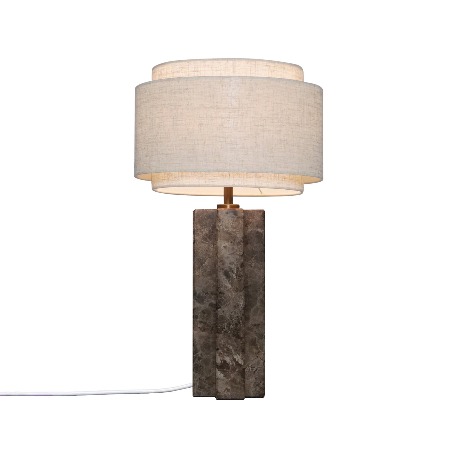 Takai table lamp made of fabric and marble