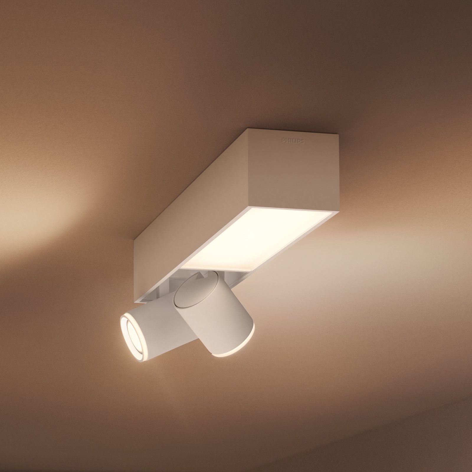 Philips Hue Spot pour plafond LED Centris, blanc, à 2 lampes, RVB CCT