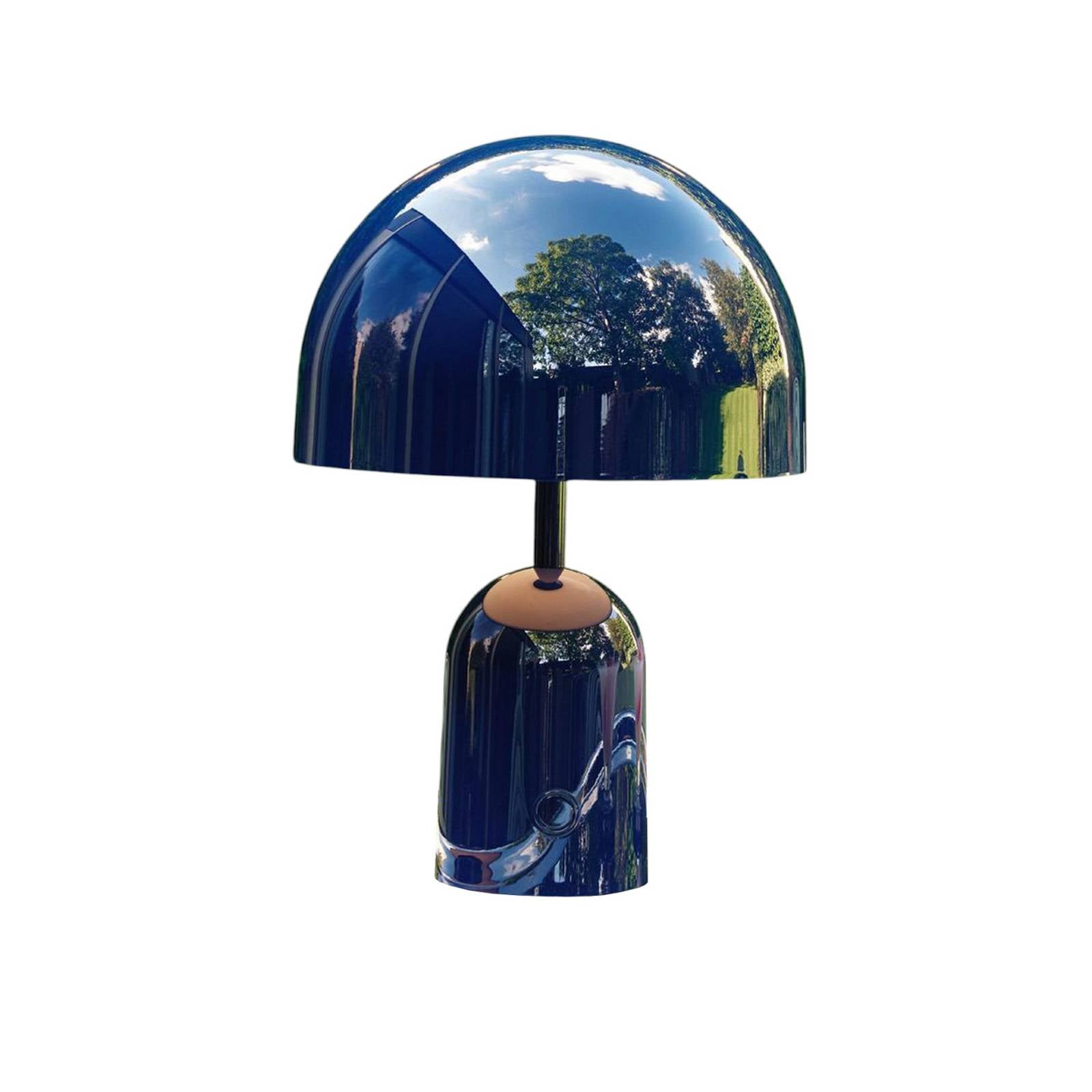 Tom Dixon Akku-Tischlampe BELL PORTABLE, indigo, 28 cm IP44