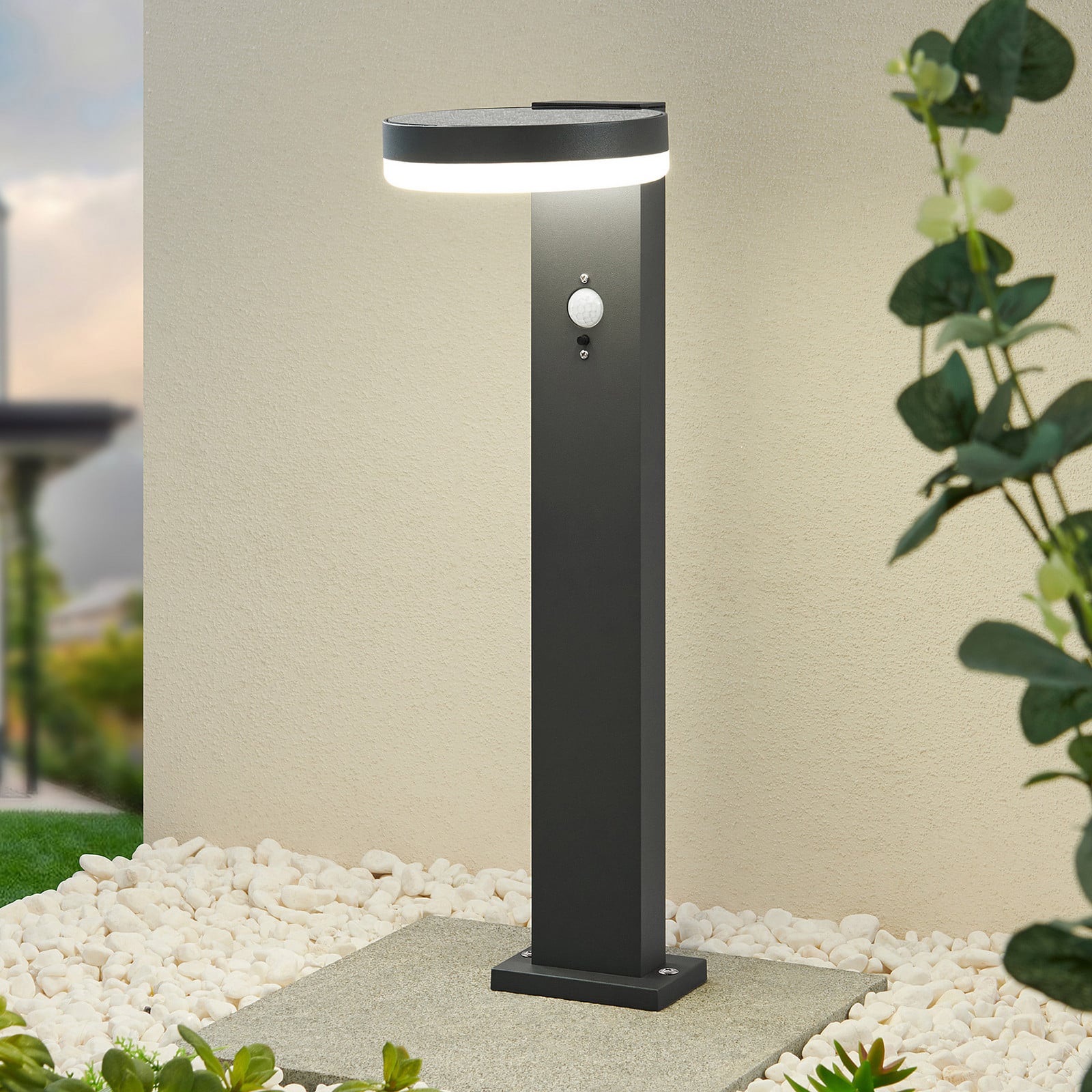 Eireen  Solaire Luminaire H50 Anthracite Lindby - Moderne - Métal