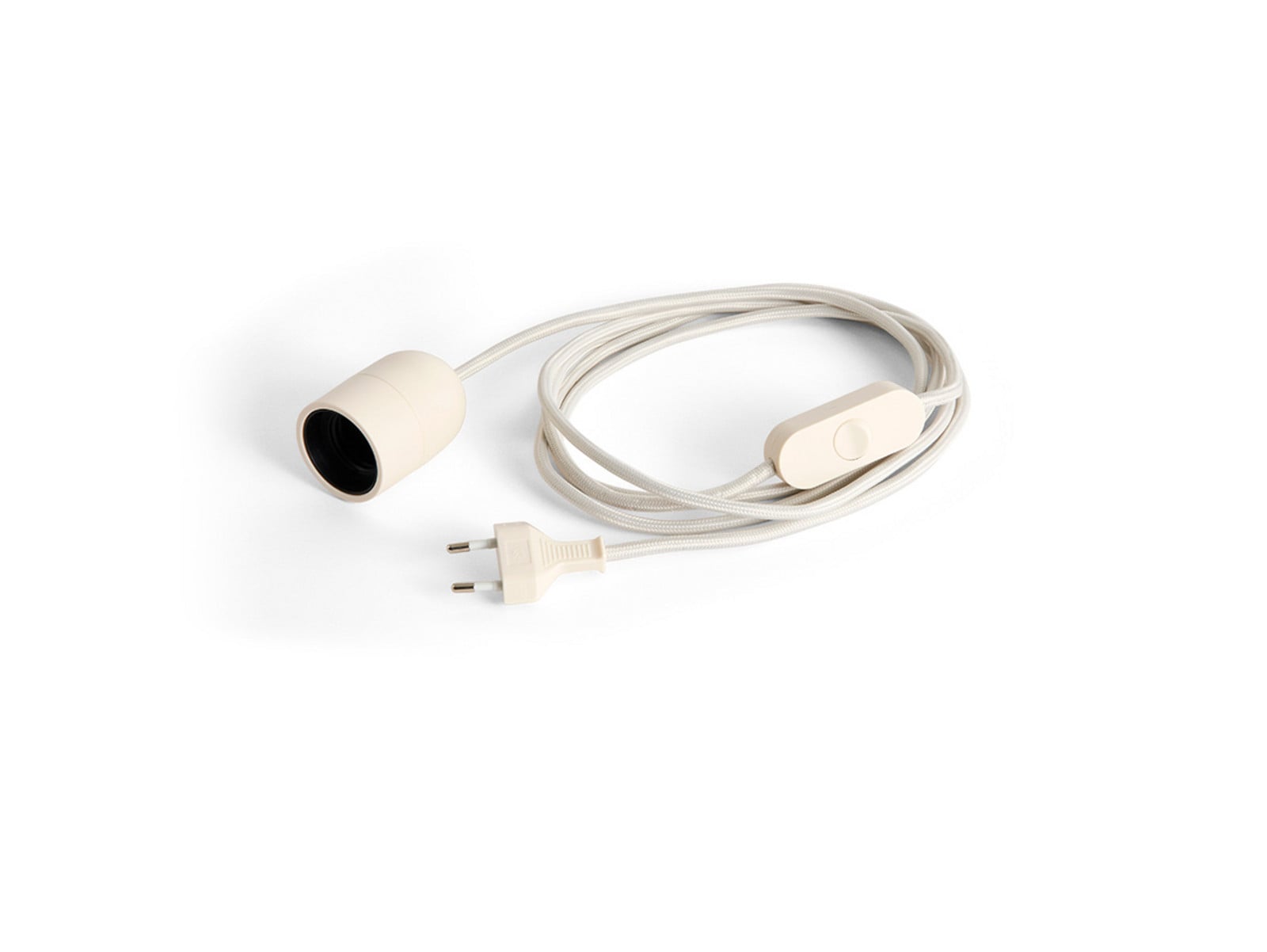 Common Bordlampe Cord Set Clay White HAY - Stue - Plastik - Med én lyskilde