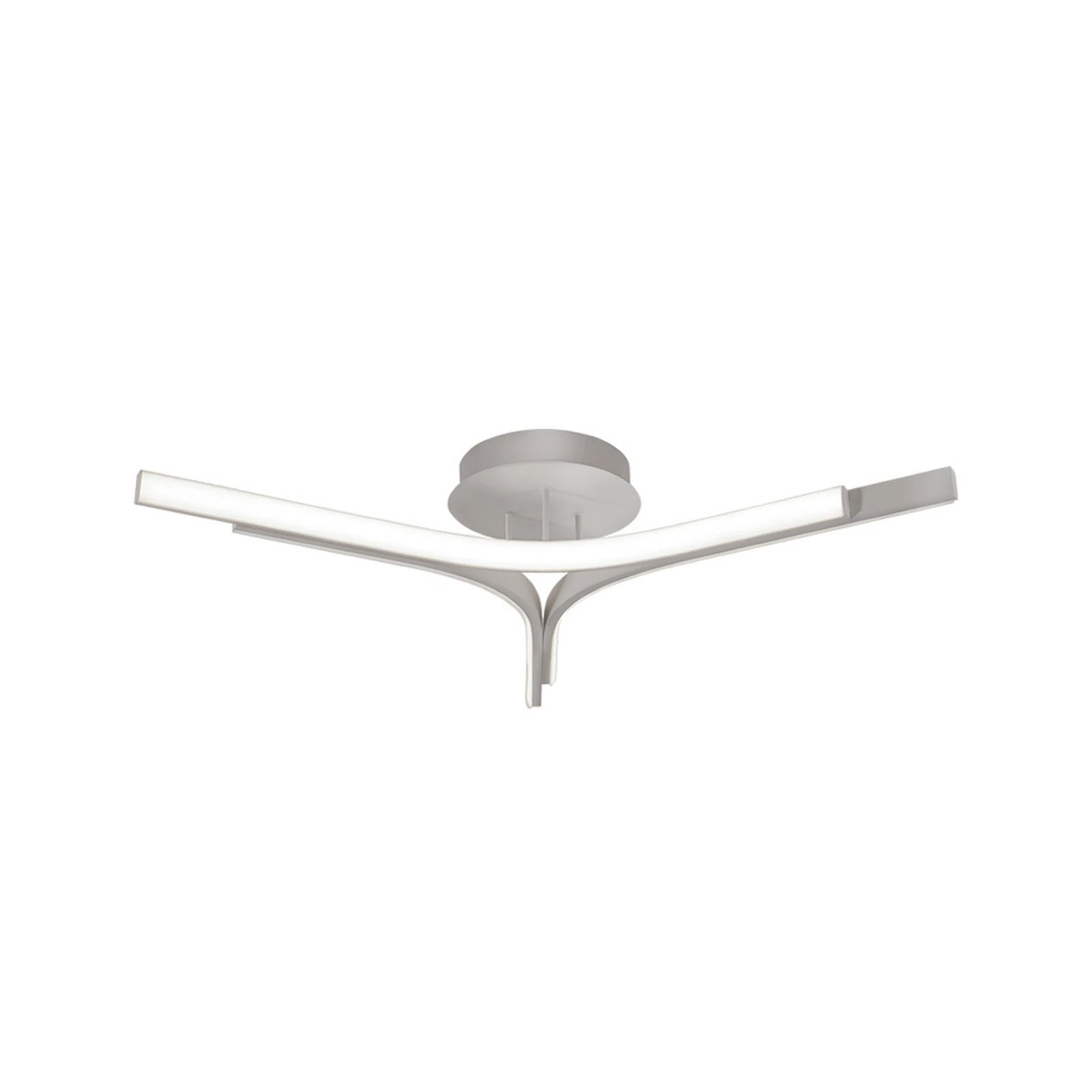 LED plafondlamp Alta, zilverkleurig, Ø 70 cm, metaal