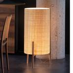Lámpara de pie Greta fibras naturales/roble 90 cm