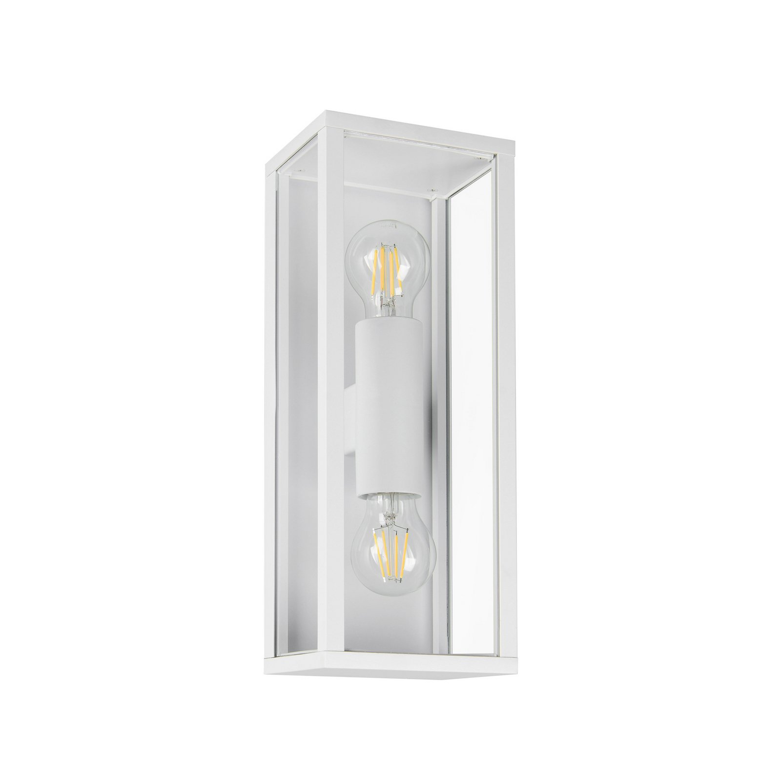 Garonne outdoor wall light, matt white, die-cast aluminium, E27