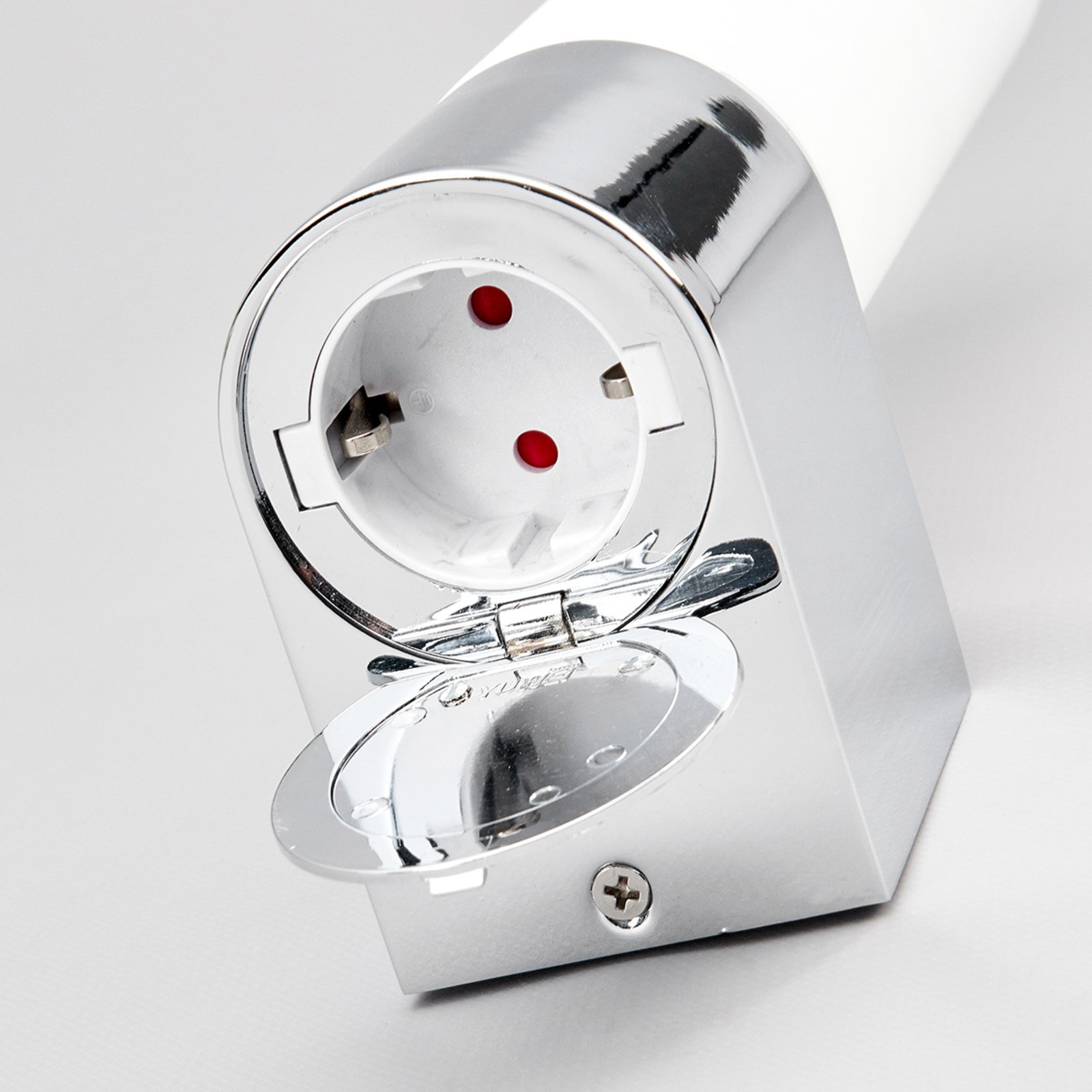 Melike Applique da Parete Chrome/Satin White - Lindby