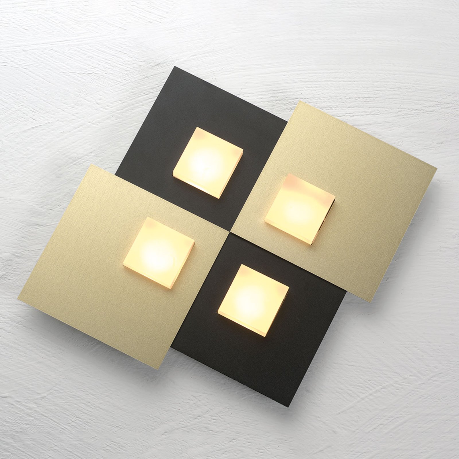 Bopp Pixel 2.0 LED-loftlampe, 4 lyskilder, sort
