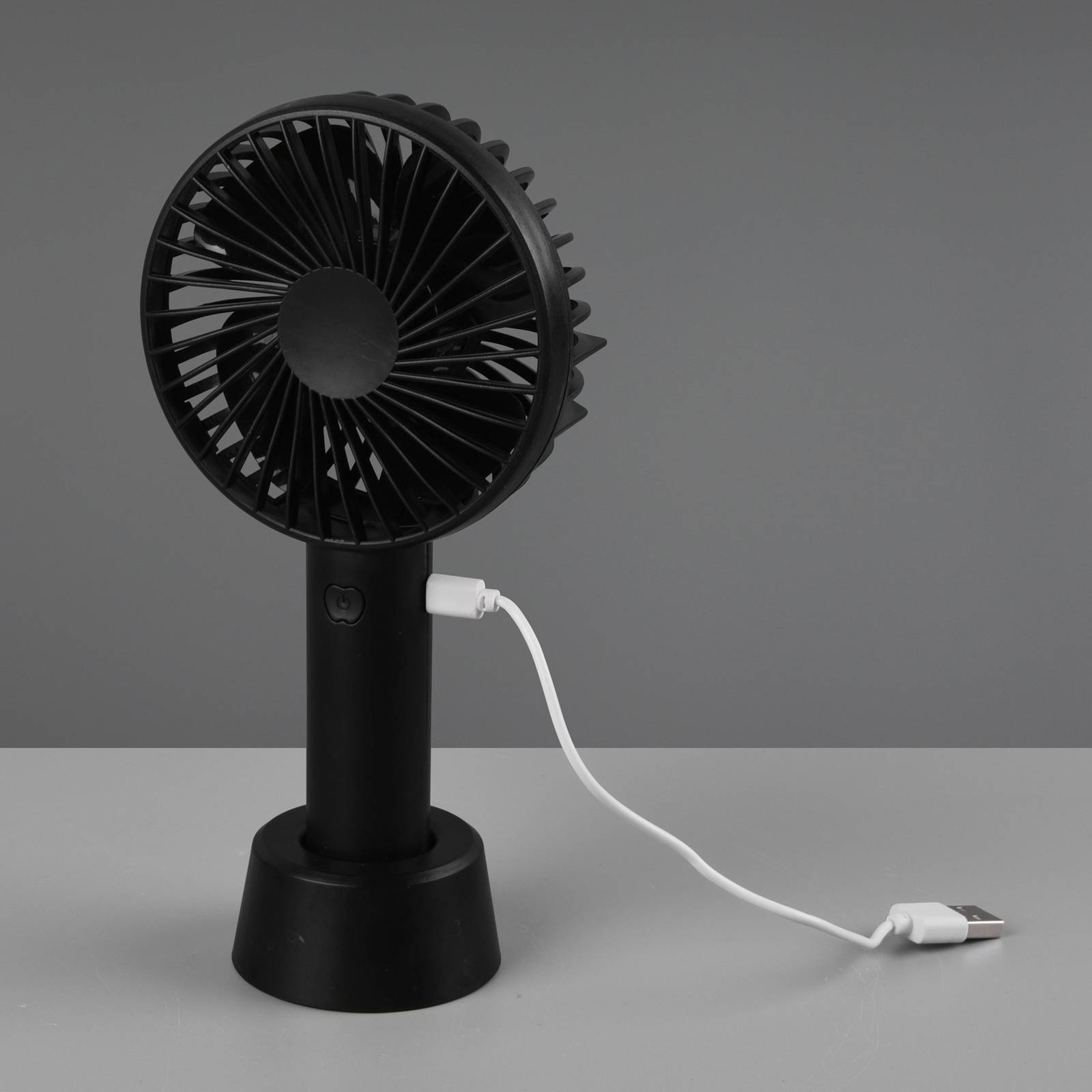 Ventilateur de table Windy, USB/batterie, noir