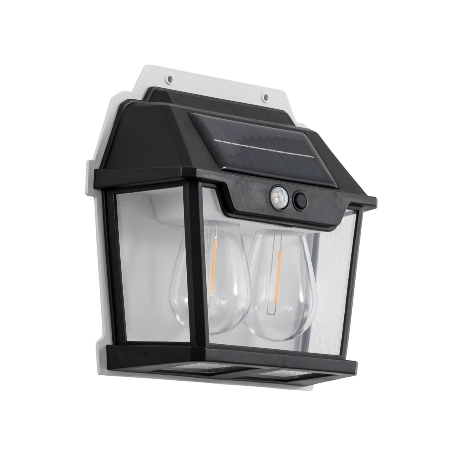 LED buiten wandlamp Filo Double, zwart, IP44