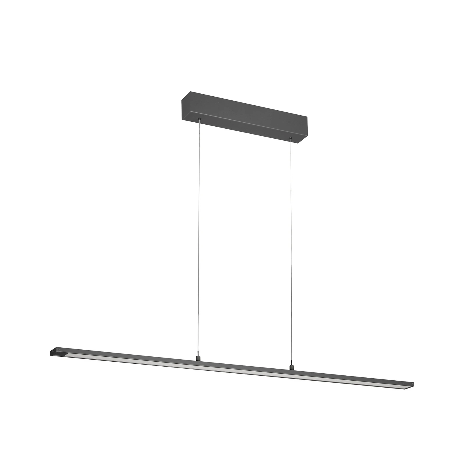 Marlo LED viseća svjetiljka, siva, duljina 120 cm, CCT, dodirni prigušivač