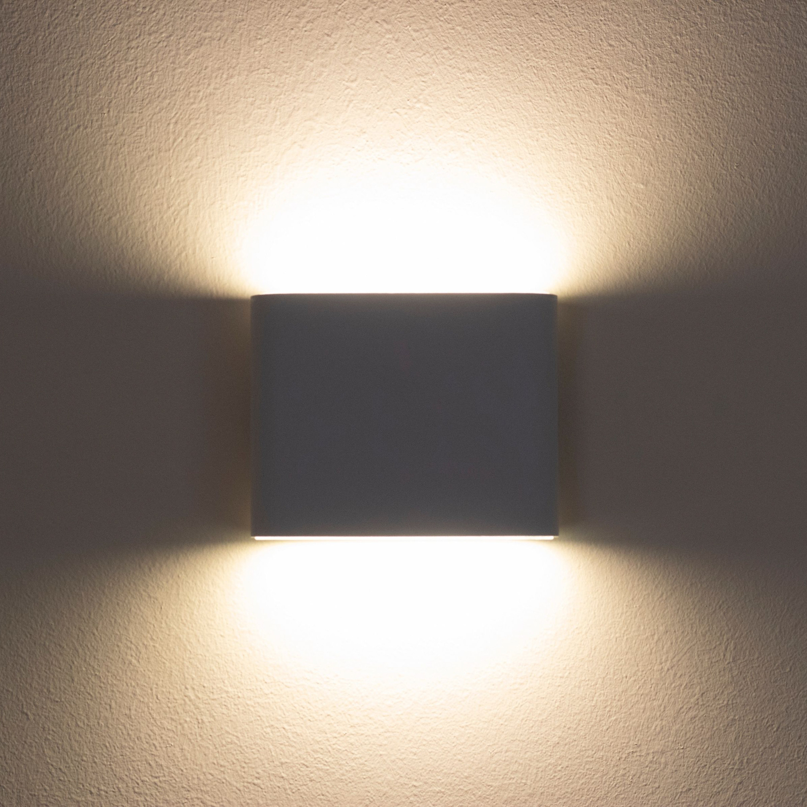 LED wandlamp Cube accu, magnetisch, wit